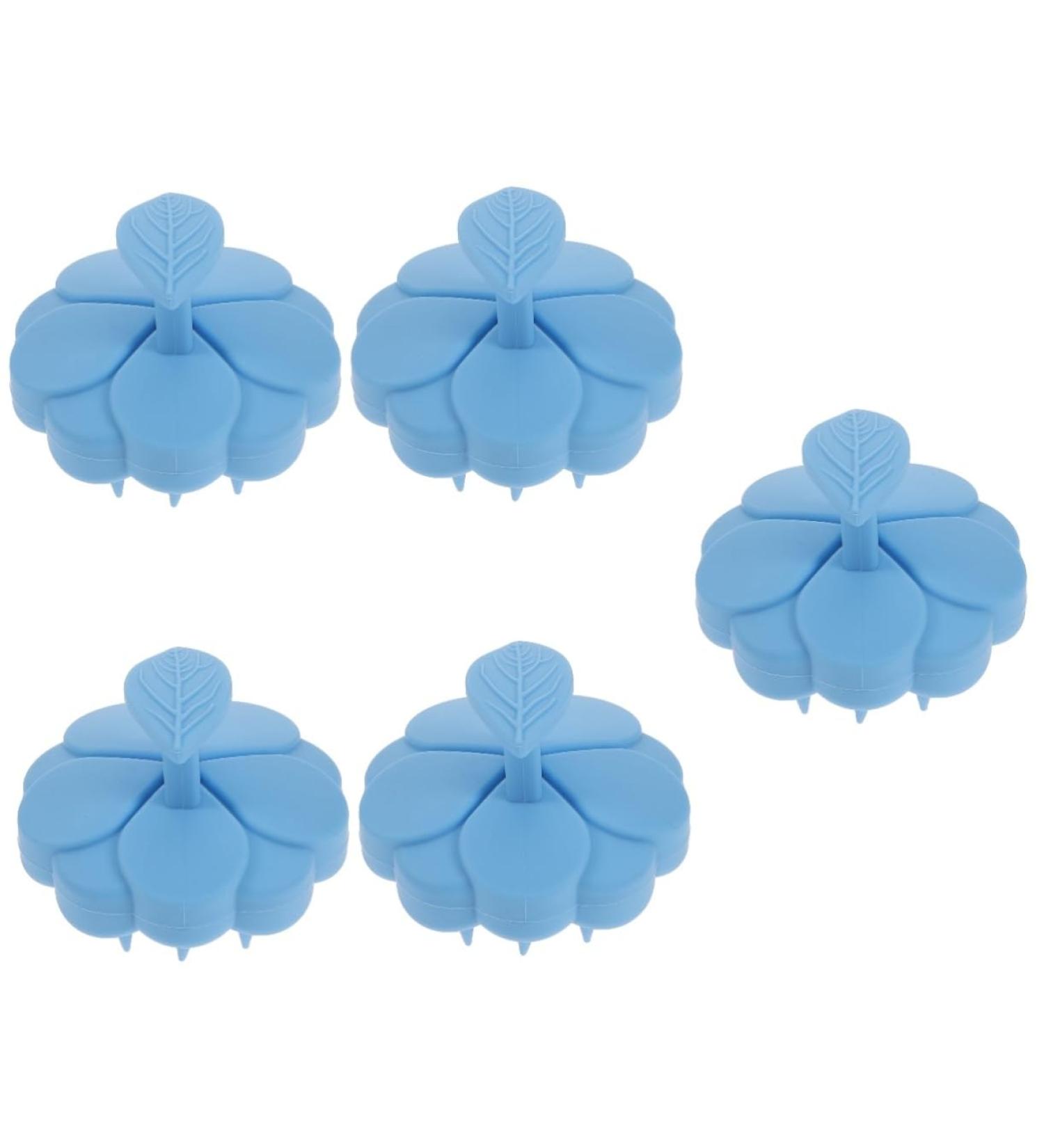 Magiclulu 5-in-1 Silicone Scalp Massage Brush for Hair Growth Eco-Friendly Green Leaves Design Perfect for Shampoo & Scalp Care - Buy Online on GoSupps.com