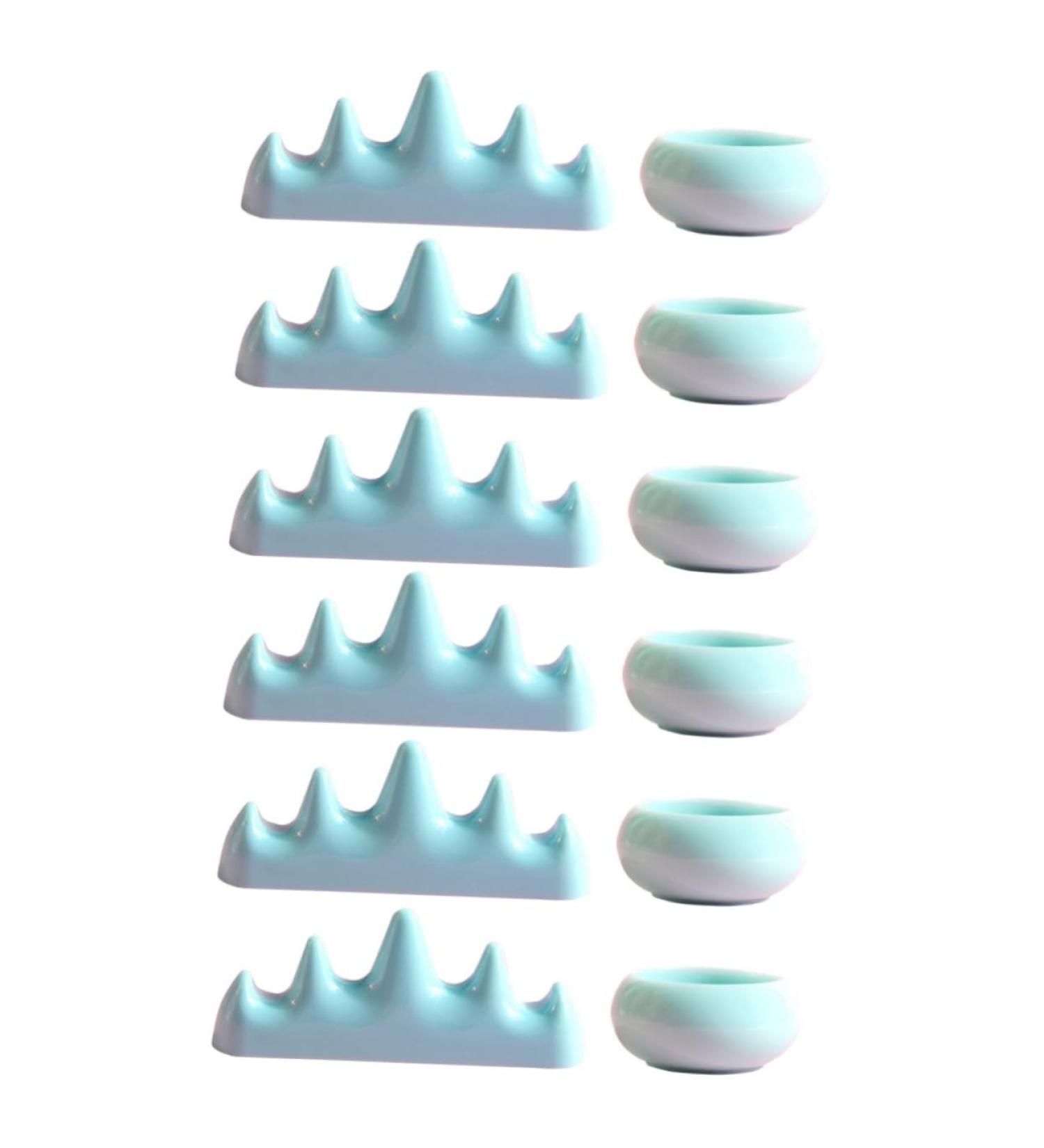 Beavorty 2 Sets nail art brush cup nail brush rest nail wash cups soak off manicure bowl chinese painting nail remover bowl bask paint brush holder plastic supplies make up - Buy Online on GoSupps.com