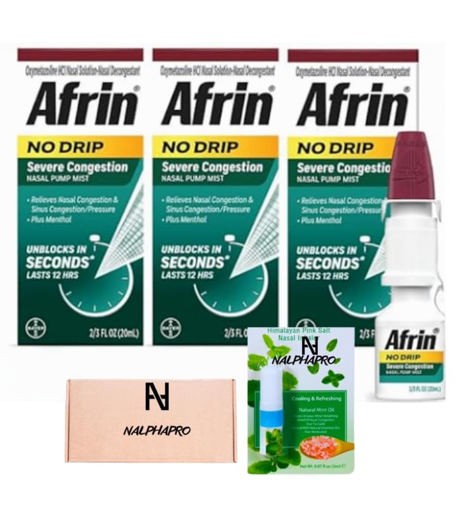 Three Pack Nasal Congestion Relief Sprays - 20ml Each + FREE Nasal Inhaler | Fast International Shipping - Buy Online on GoSupps.com