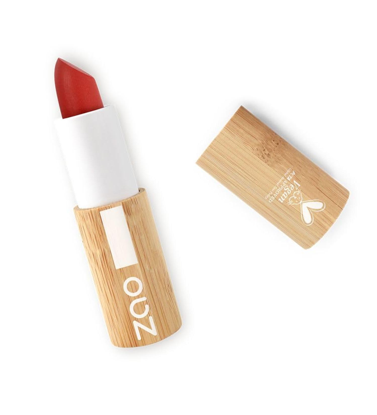 Zao Organic Lipstick Daring The Red 420 - Buy Online on GoSupps.com