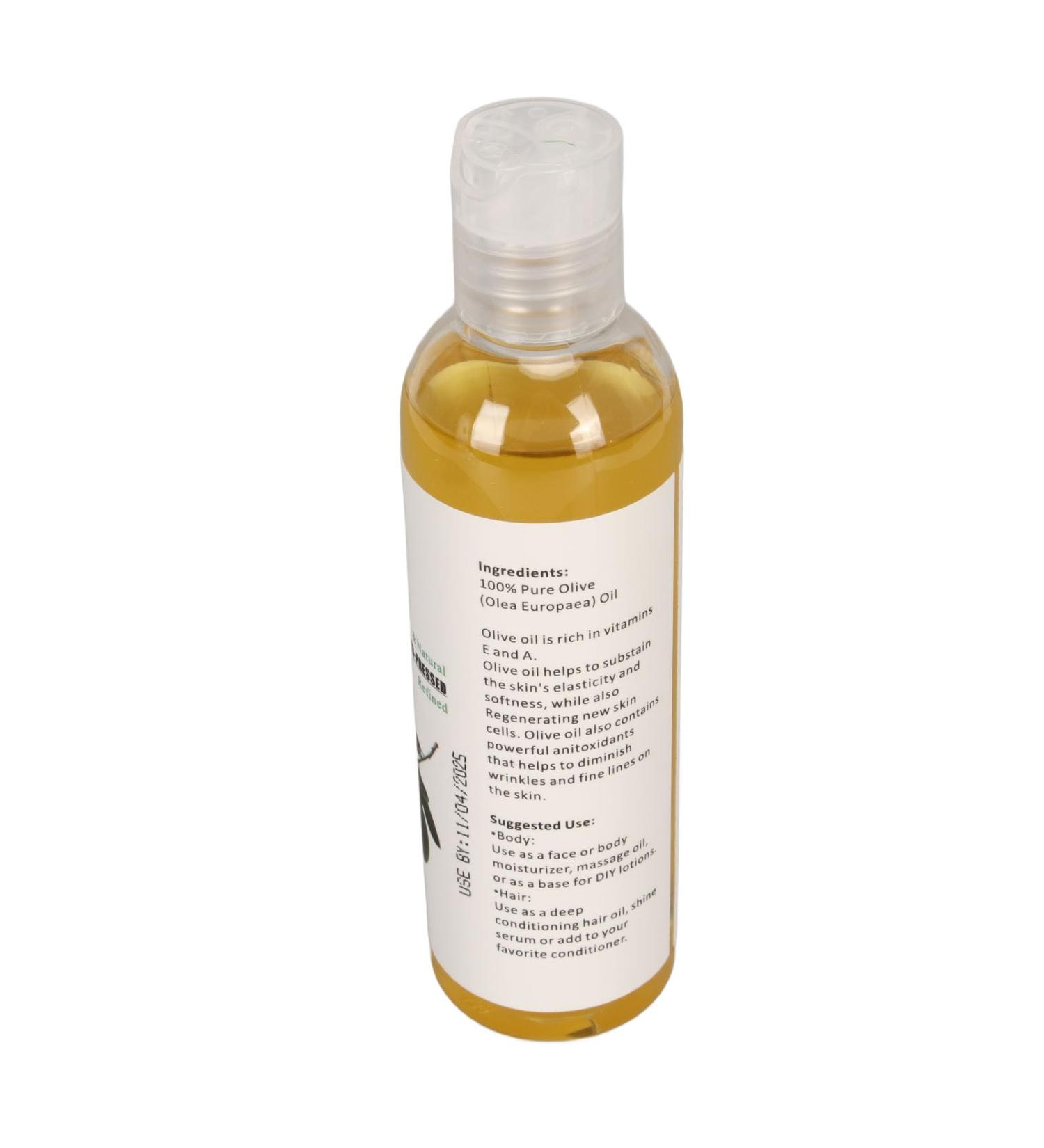 Premium 118ml Cold-Pressed Olive Oil Massage Oil | Nourishing Essential Oil for Hair Skin & Hands - International Shipping Available - Buy Online on GoSupps.com