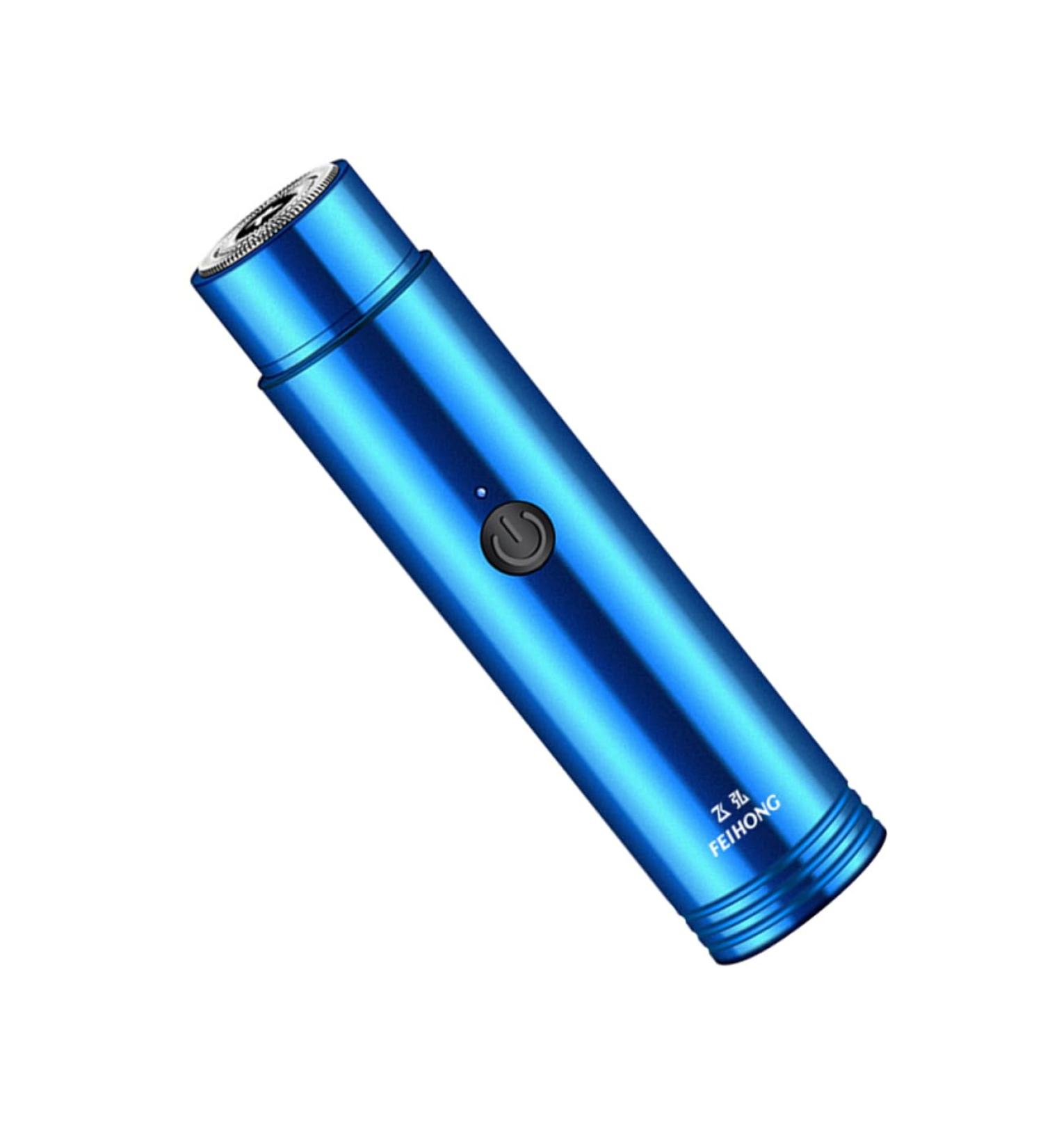 Rechargeable Mini Electric Shaver for Men - Durable Beard Trimmer & Hair Removal Device | Compact Razor 10.6x2.6cm - Ideal for Travel - Buy Online on GoSupps.com