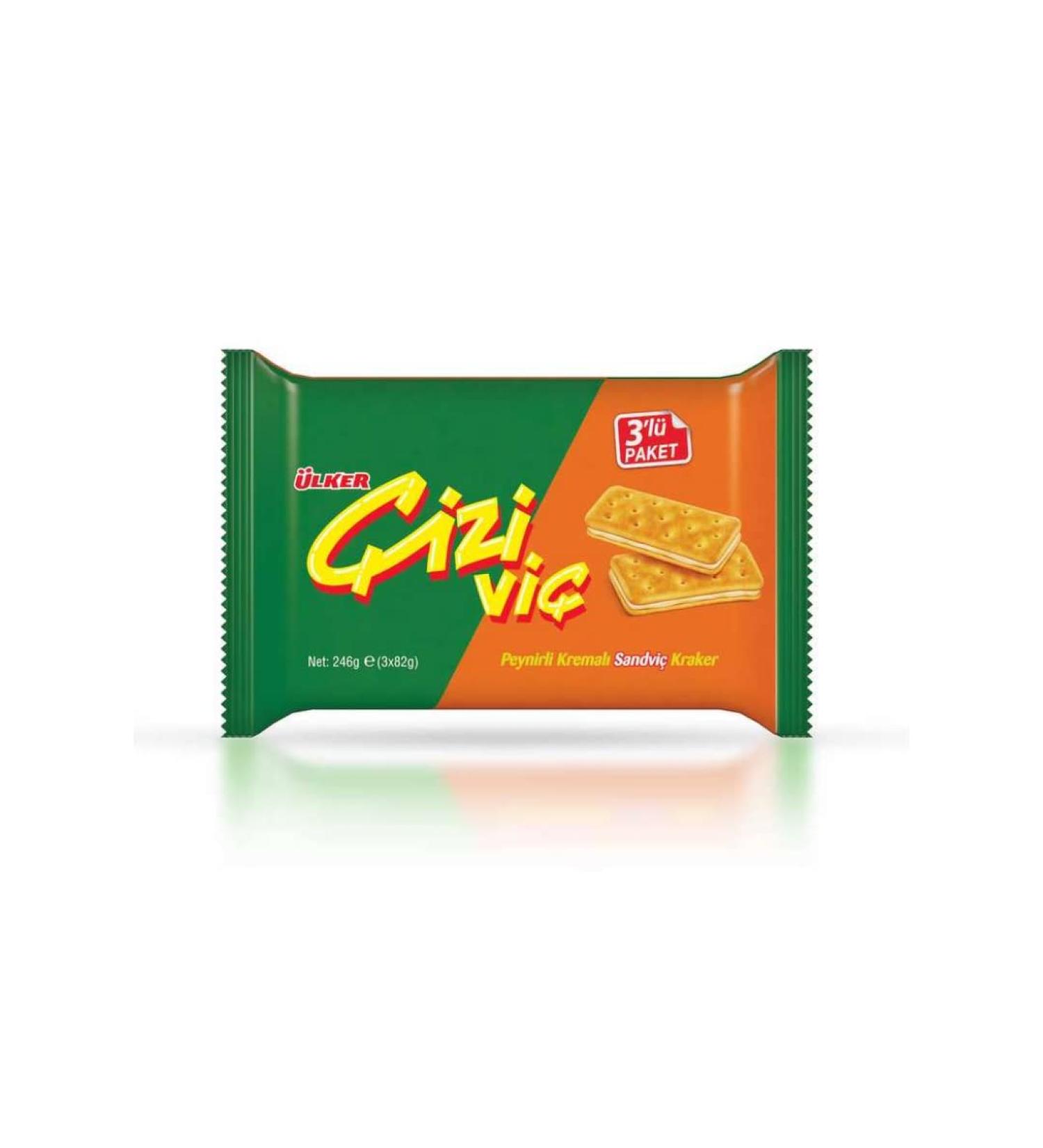 Ulker Cizivic Sandwich Cracker 3x82gr x 10 pack