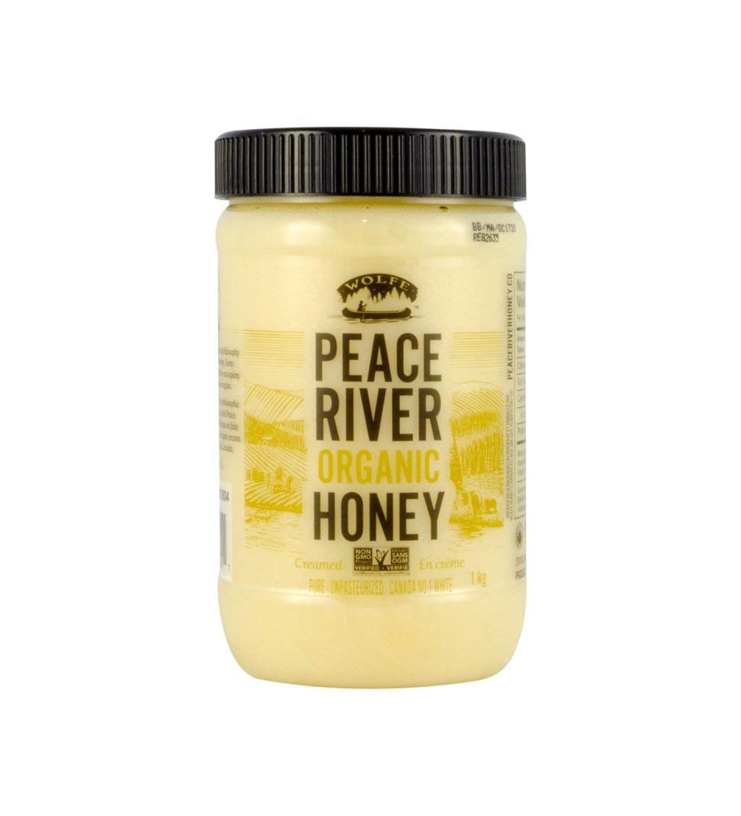 Peace River Canadian Organic Creamed Honey Unpasteurized - 1KG 2.2 LBS - Canada - Buy Online on GoSupps.com