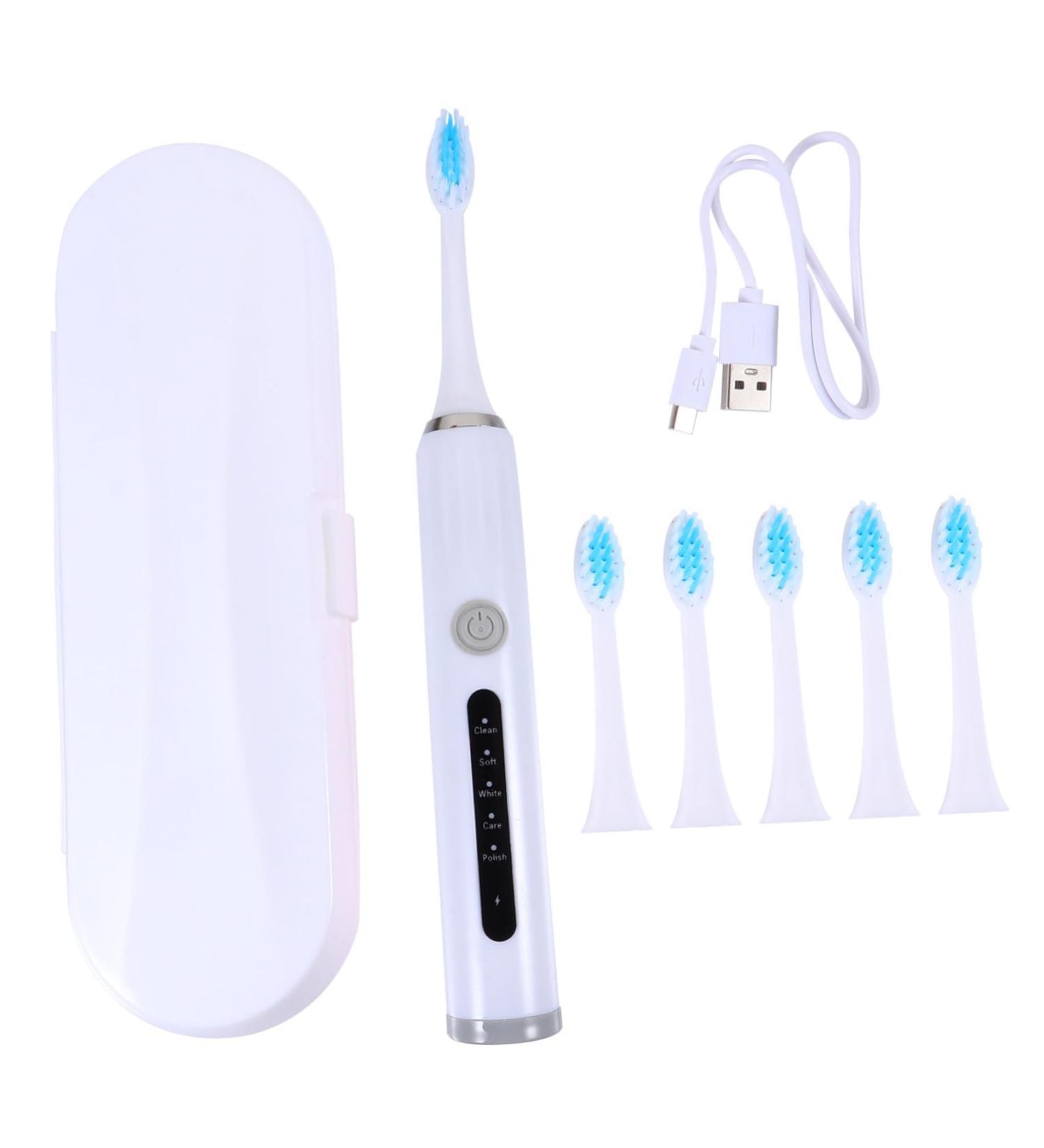 Buy Beavorty Electric Toothbrush Set - Portable & Practical for Kids & Adults | 1 Pack White - Best for Home Use - Buy Online on GoSupps.com