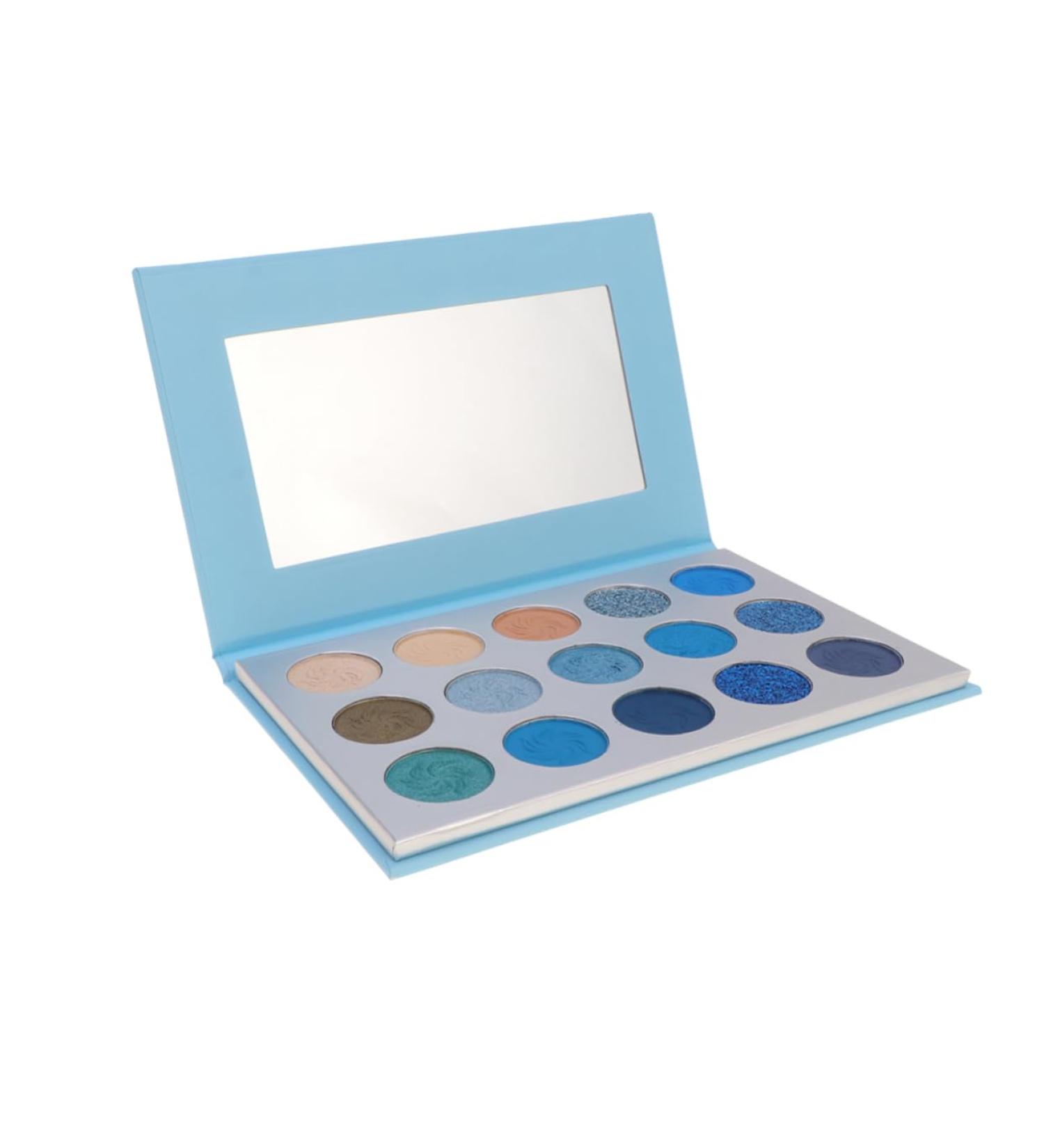 Beavorty 15 shimmer eyeshadow matte eye shadow Eyeshadow Compact powder eye shadow halloween makeup woman Eyeshadow Palette 1 count (Pack of 1) Blue - Buy Online on GoSupps.com