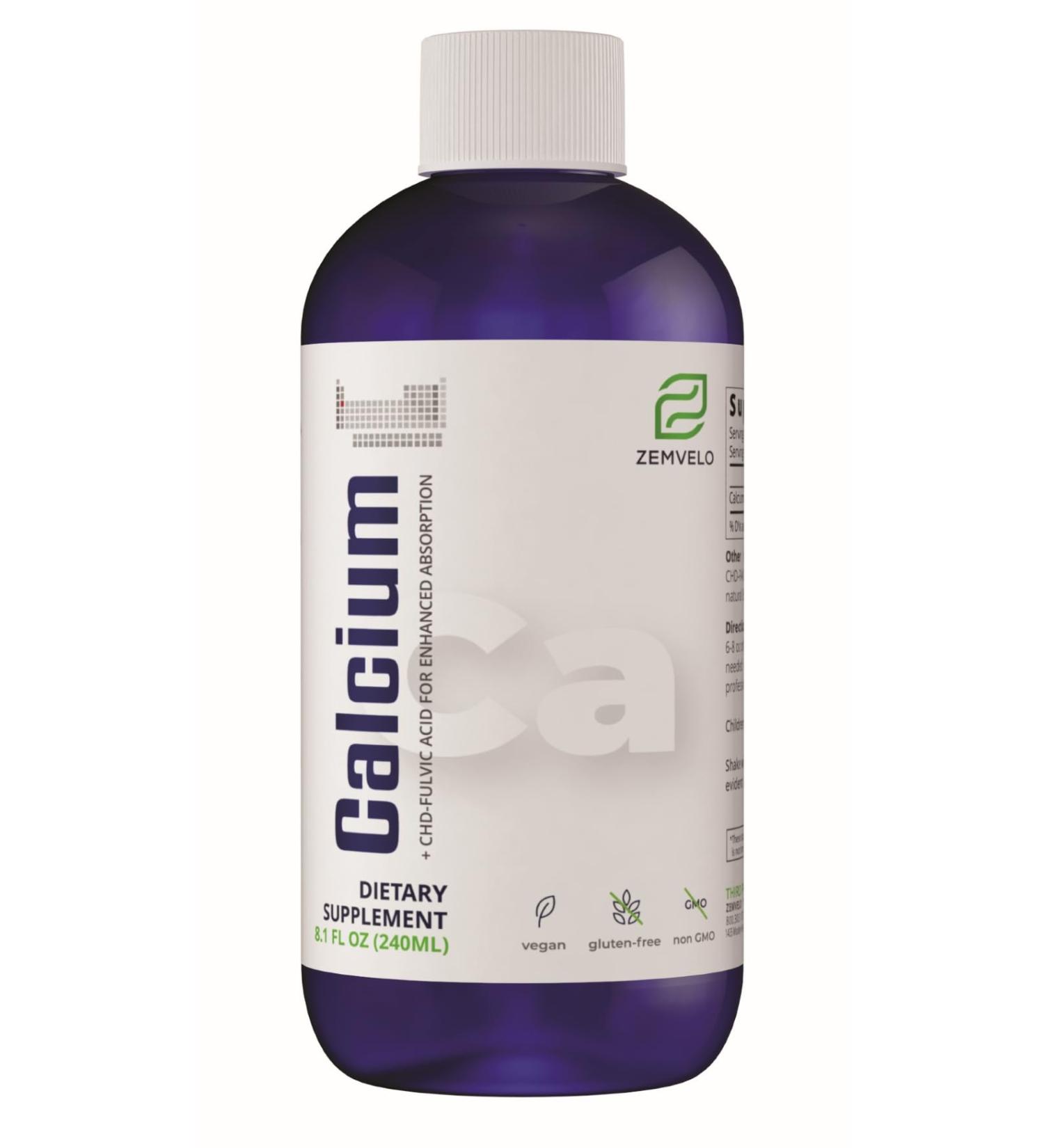 Liquid Ionic Calcium Supplement | Women's Health | Fast Absorption | Easy to Digest | Bone & Teeth Support - Buy Online on GoSupps.com