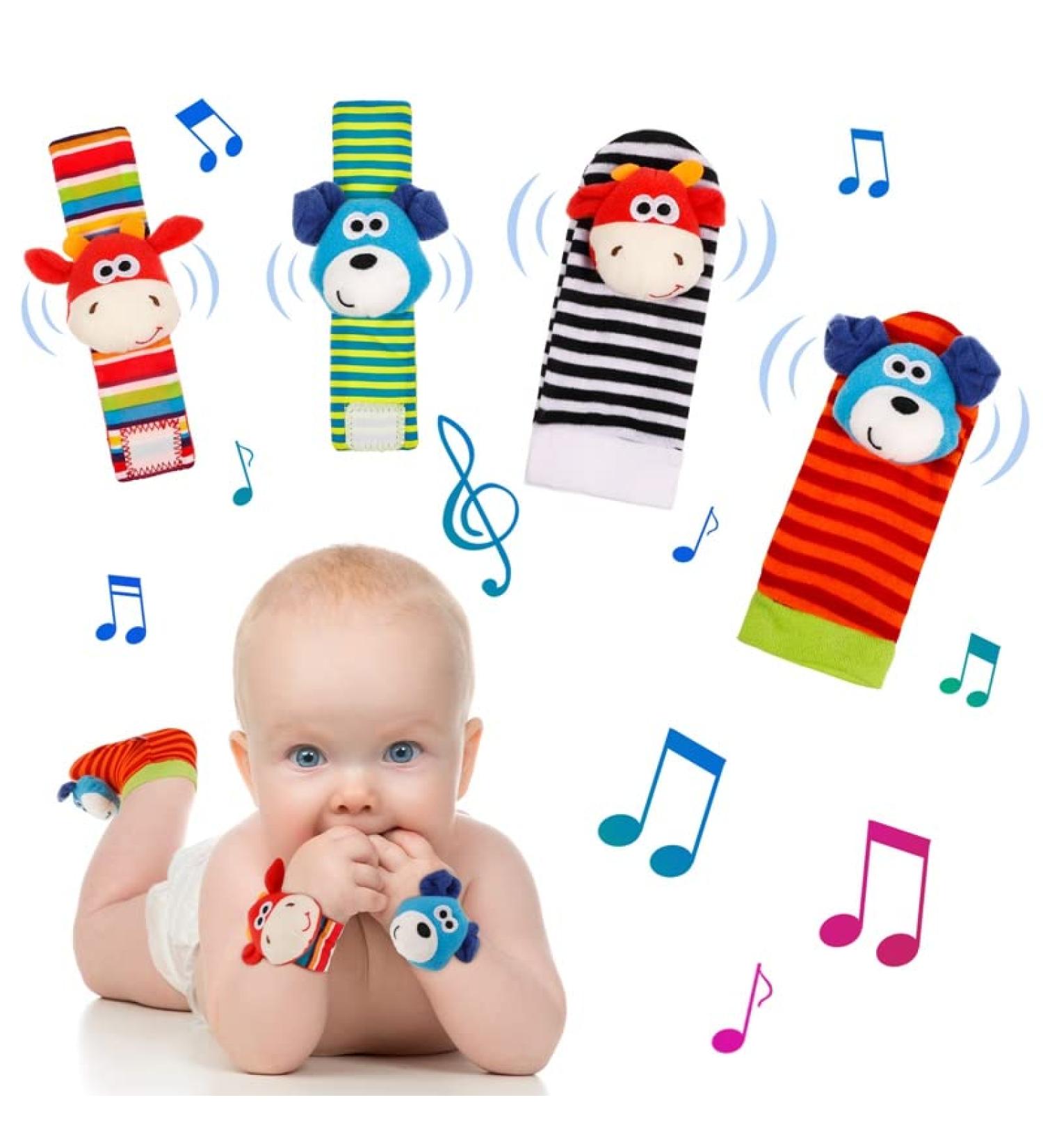 TagarMuser Racial Socks for Babies | 4-Pack 0-6 Months | Unique Baby Gifts & Rattle Toys - Buy Online on GoSupps.com