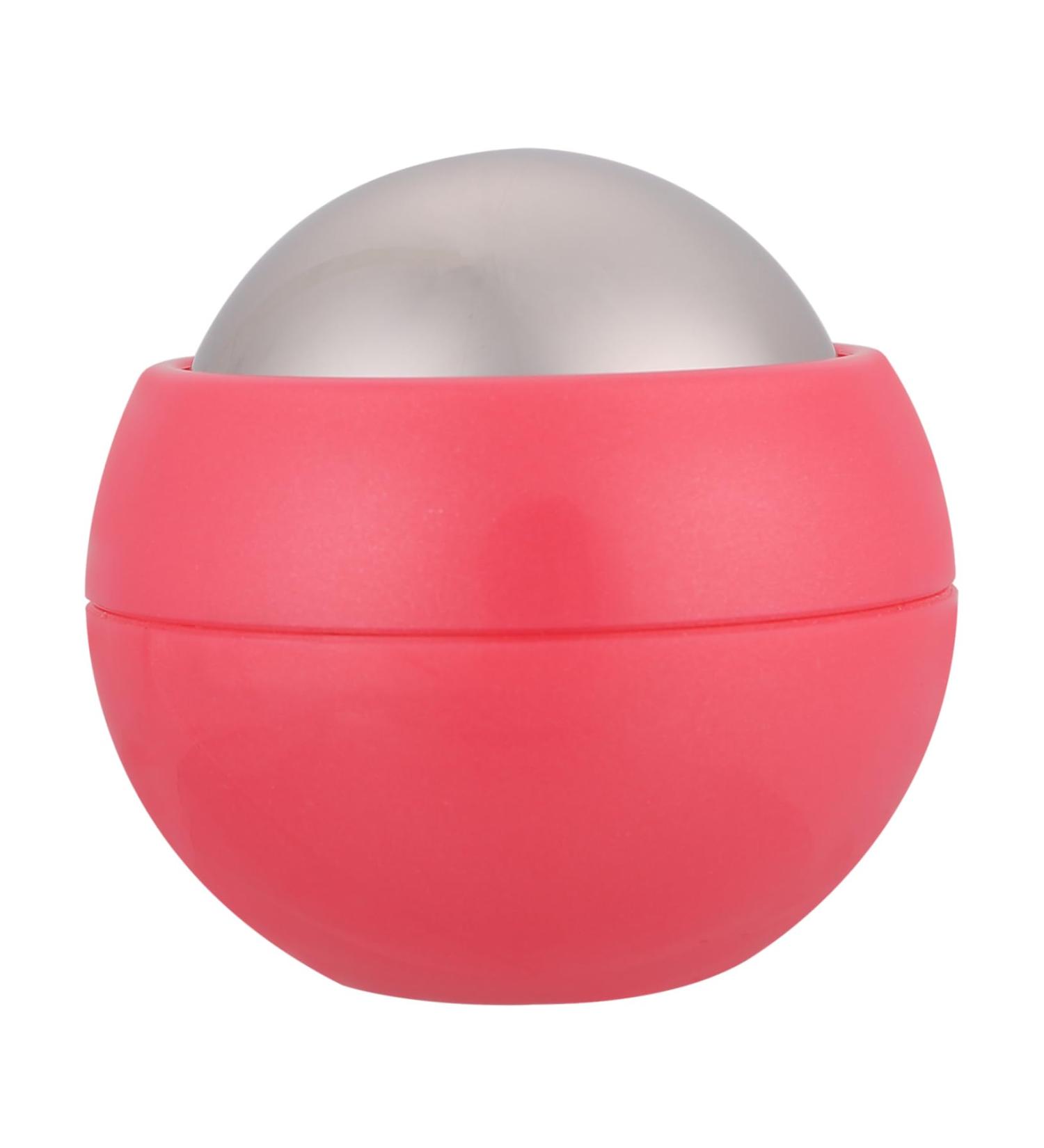 Foytoki Portable Hand Massage Ball - Ice & Warm Muscle Roller 6.5cm | Pink Massage Ball for Face & Body Relaxation - Buy Online on GoSupps.com