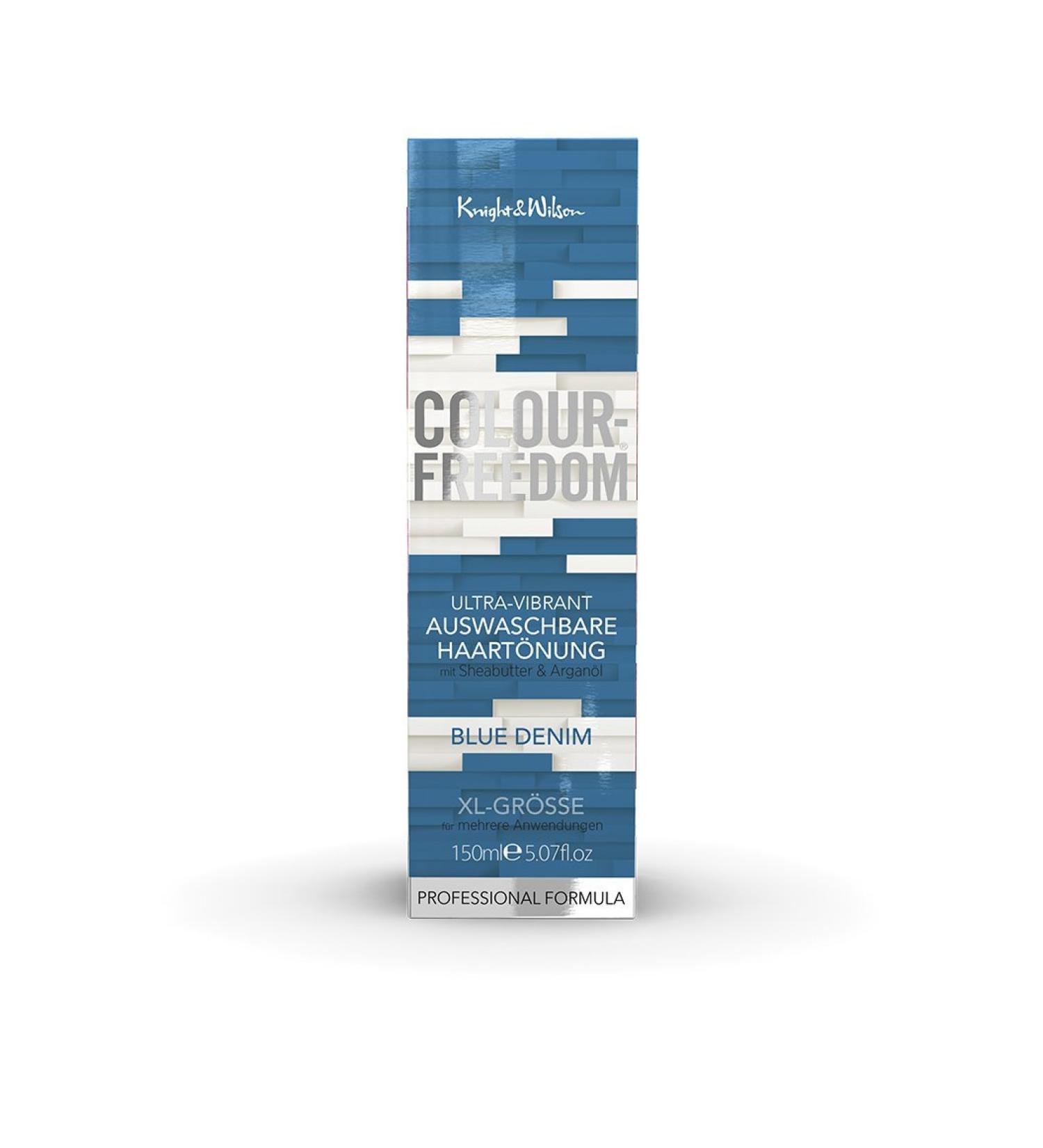 Colour-Freedom Ultra-Vibrant Blue Denim XL 150 ml washable hair dye denim 150 ml (1 pack)