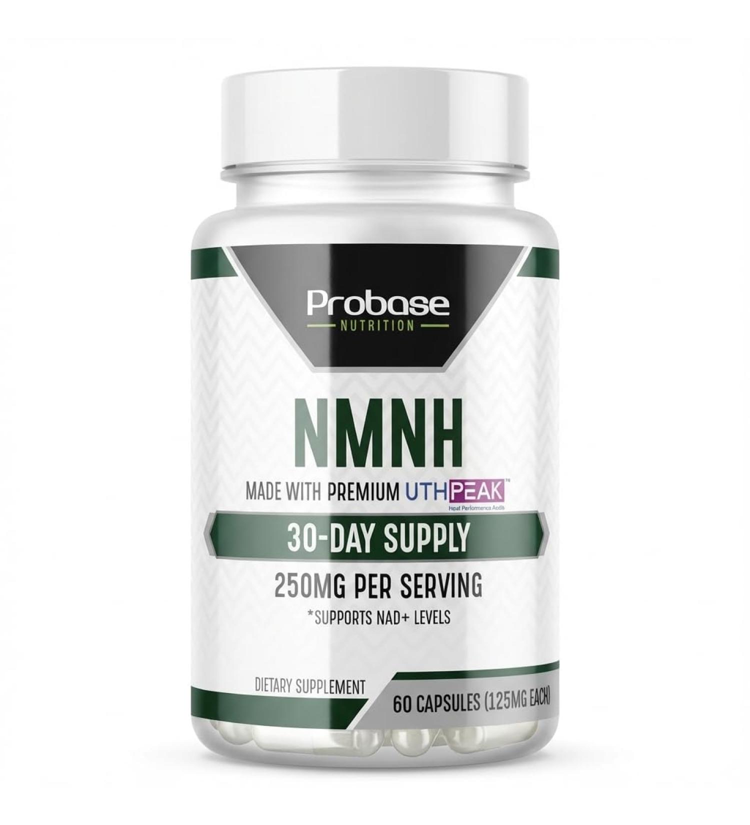 Uthpeak NMNH NAD Supplement 250mg - Recommended Dose for Healthy Aging a Memory Focus Supplement for Cognitive Function Support (60 Capsules) - Alternative to NR NAD Quercetin and Fisetin - Buy Online on GoSupps.com