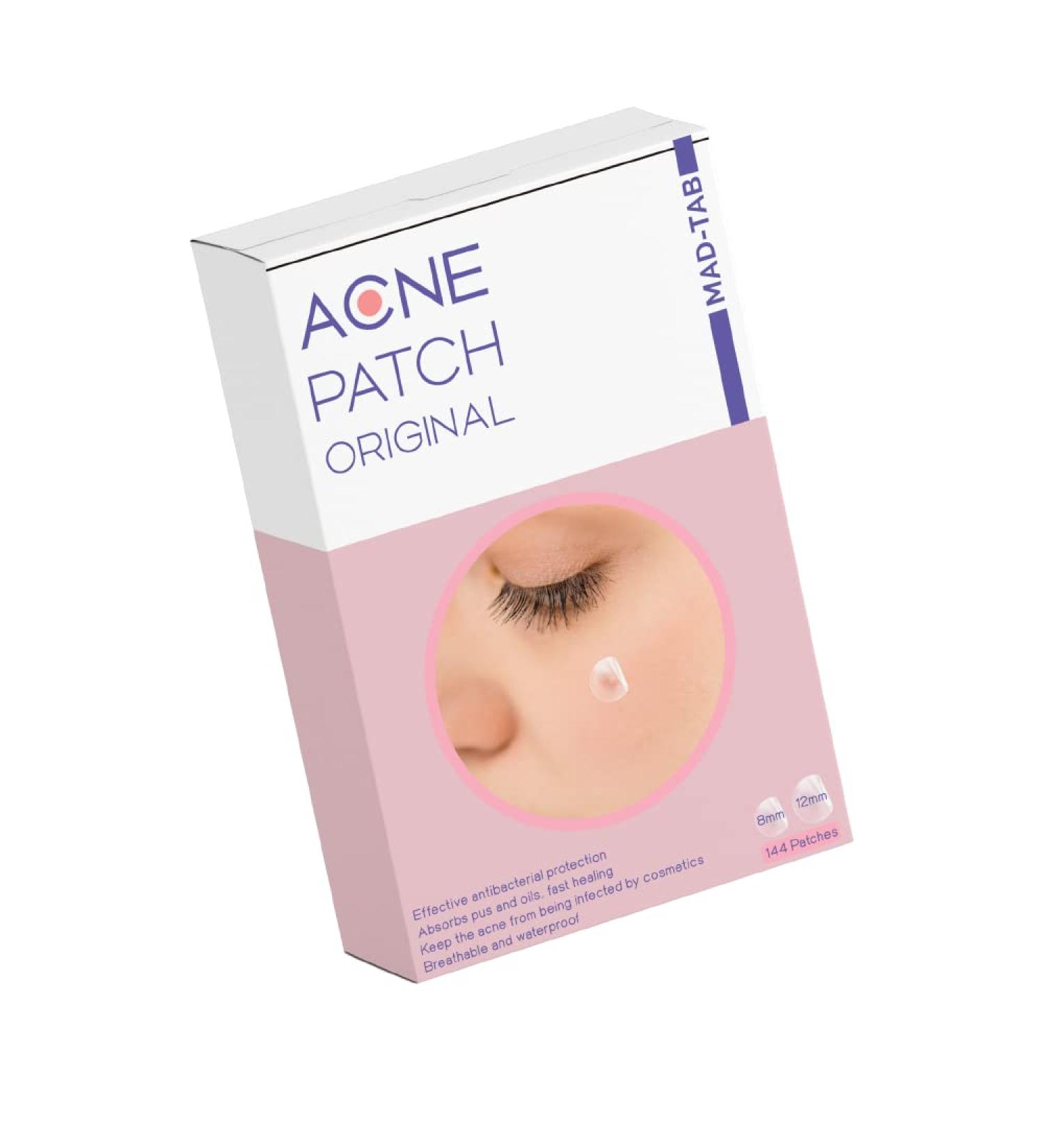 MADTAB Acne Patch 144 Count Hydrocolloid Patches for Face with Tea Tree Oil & Calendula - Vegan & Cruelty Free - Buy Online on GoSupps.com