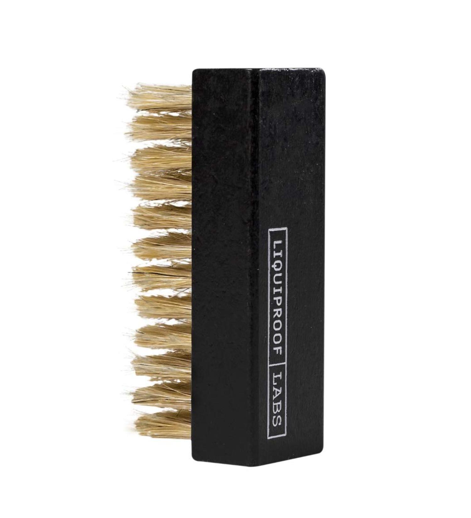 Liquiproof Labs Premium Black Hog Hair Brush 9.5cm - Ideal for Shoes, Footwear, and Fashion Items - Gentle on Suede and Nubuck - Buy Online on GoSupps.com