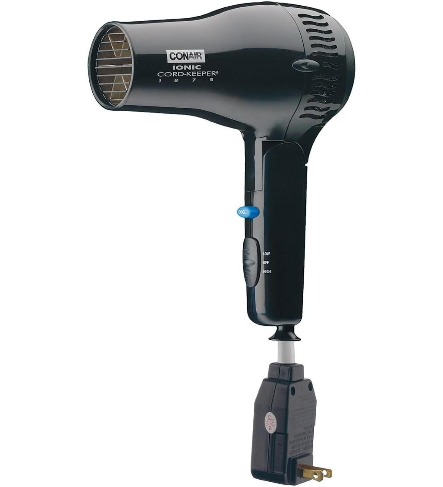 Conair Cord Keeper Hair Dryer 1875 Watt 169BIW - Black