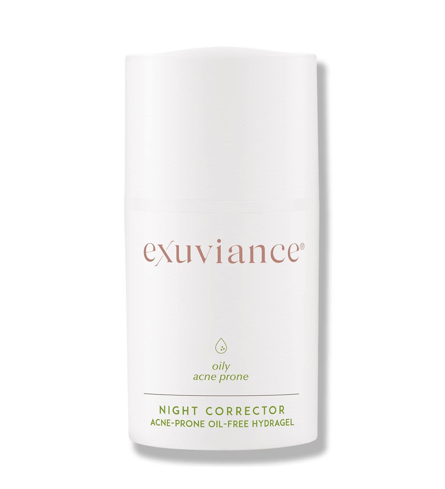 EXUVIANCE Night Corrector Gel - Hydrating AHA/PHA Anti-Aging Solution for Oily Skin | Oil-Free & Non-Comedogenic - 50g - Buy Online on GoSupps.com
