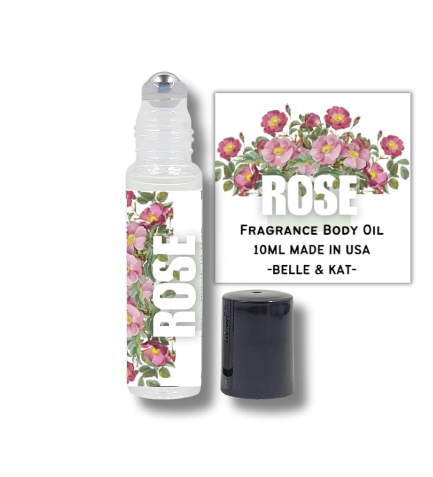 Rose Fragrance Body Oil Roll-On 0.33 Fl Oz (10ml) for Men & Women - 100% Fragrance Oil - No Alcohol Fillers - Can Also Use as Diffuser Oil - Made in USA Rose (Fragrance Body Oil Roll-On) - Buy Online on GoSupps.com
