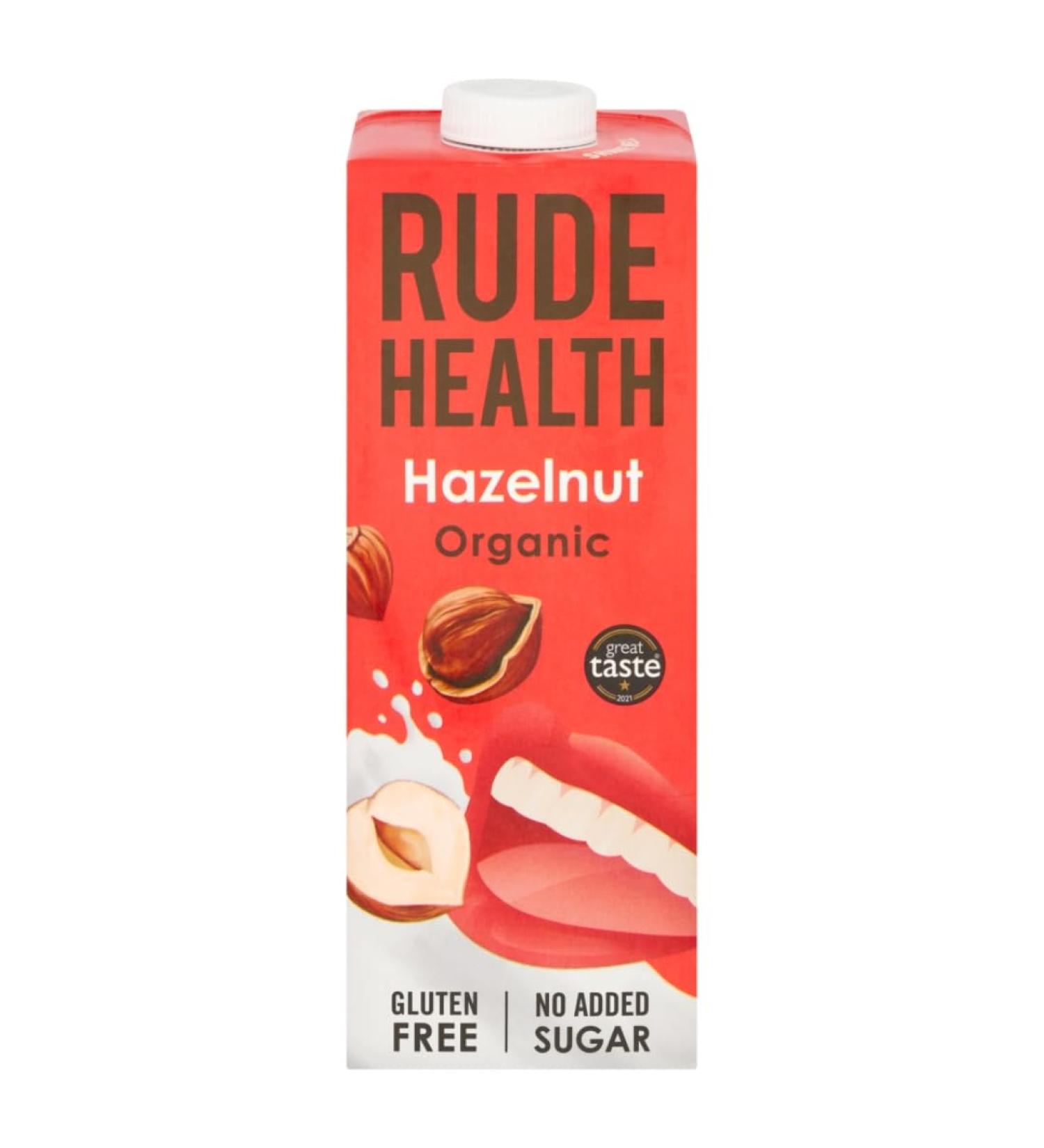Rude Health Organic Hazelnut Drink 1000ml - Dairy-Free Gluten-Free & Vegan | International Shipping Available - Buy Online on GoSupps.com