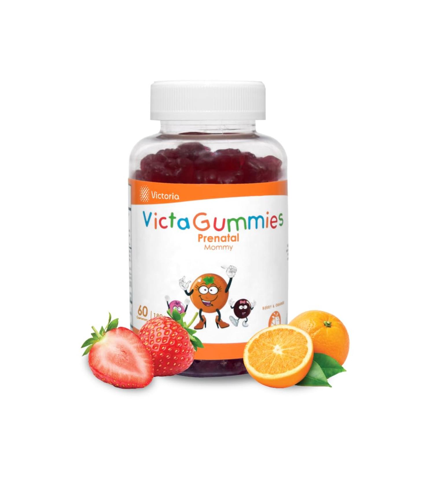 Dr. T Prenatal Gummies for Expectant Moms - Berry & Orange Flavor - Essential Prenatal Vitamins w/Folate Biotin & Zinc - Supports Healthy Pregnancy & Baby Growth - 60 Pectin Gummies - 180g (1 Pack) - Buy Online on GoSupps.com