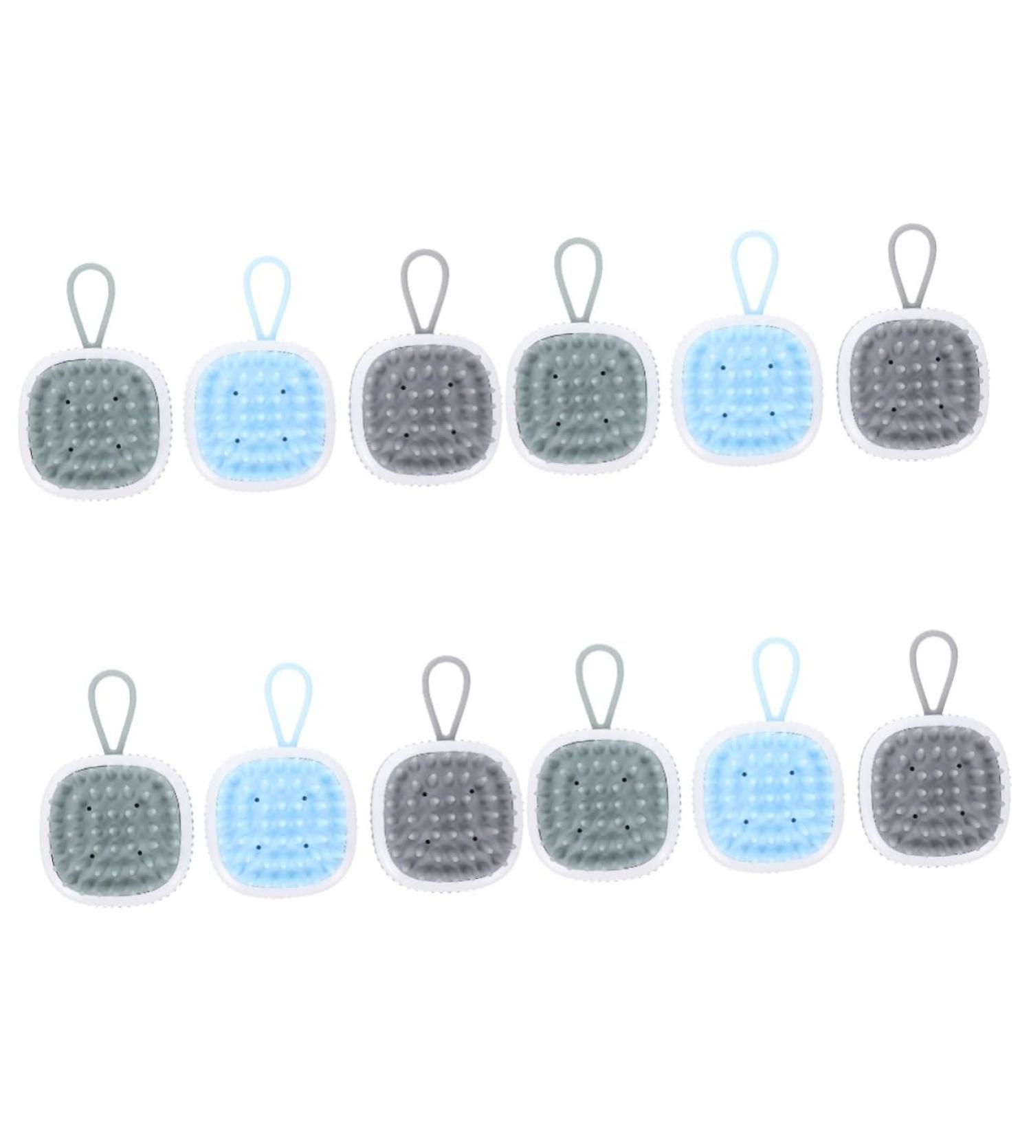 Buy Gleavi 12 PTH Rubber Shampoo Brush for Kids | Scalp Massage Hairbrush Made of Silicone - Best for Children's Hair Care - Buy Online on GoSupps.com