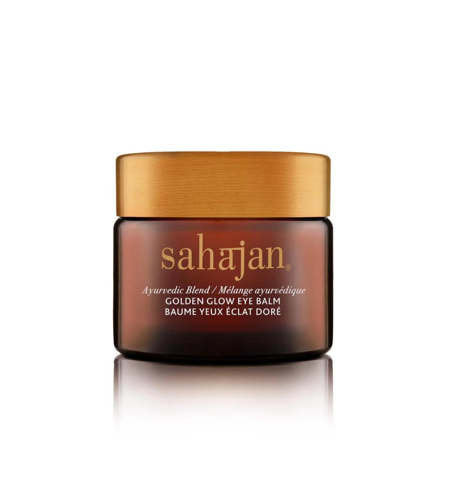 Sahajan Golden Glow Eye Balm | Anti-Aging Cream for Dark Circles Eye Bags & Wrinkles | Ghee Gotu Kola & Rose Oil | .5oz - Buy Online on GoSupps.com