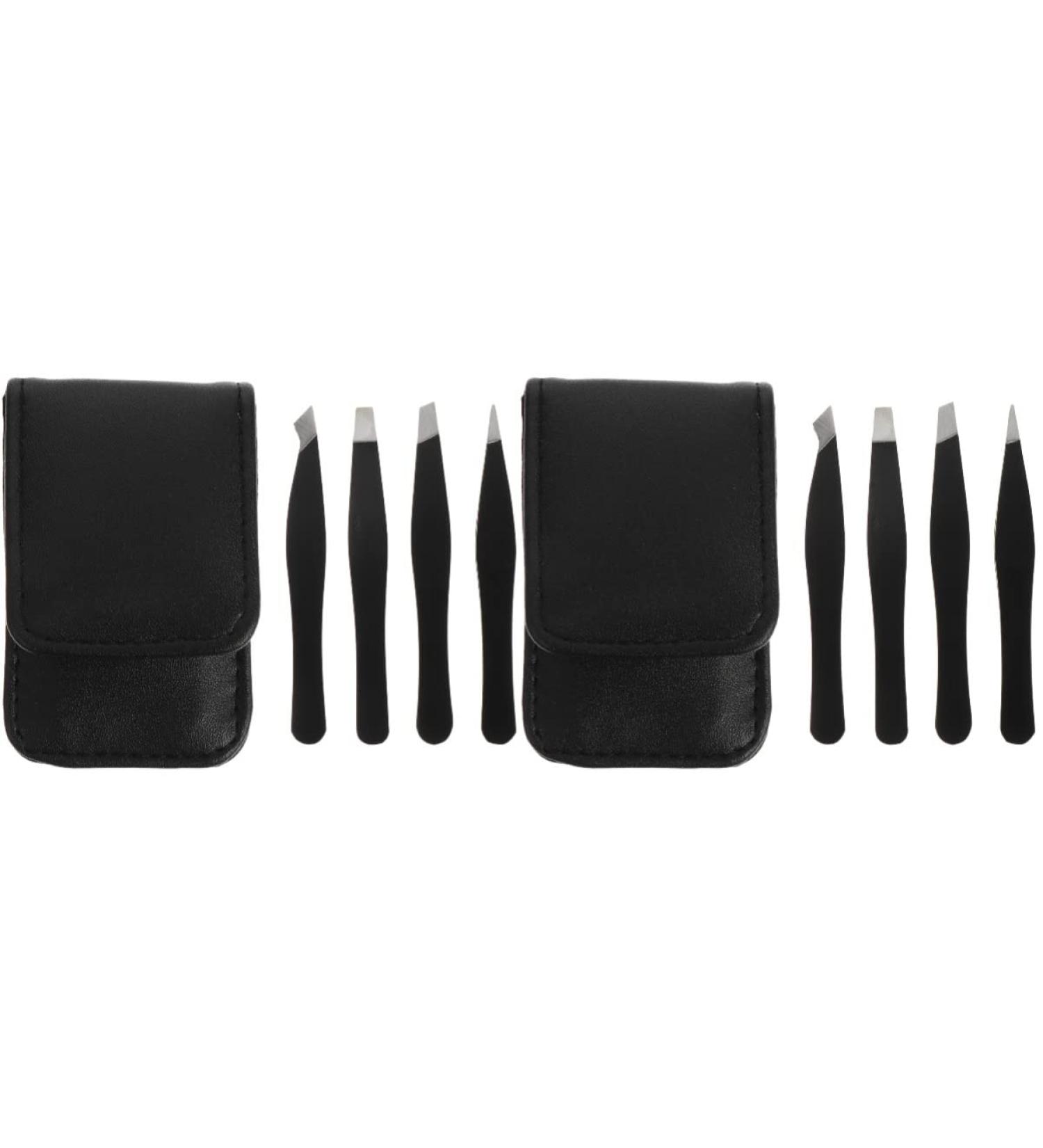 Fomiyes Precision Eyebrow Tweezers - 2 Pack Gun-Shaped Steel Tweezer Set for Perfect Hair Removal - Ideal for Women - Buy Online on GoSupps.com