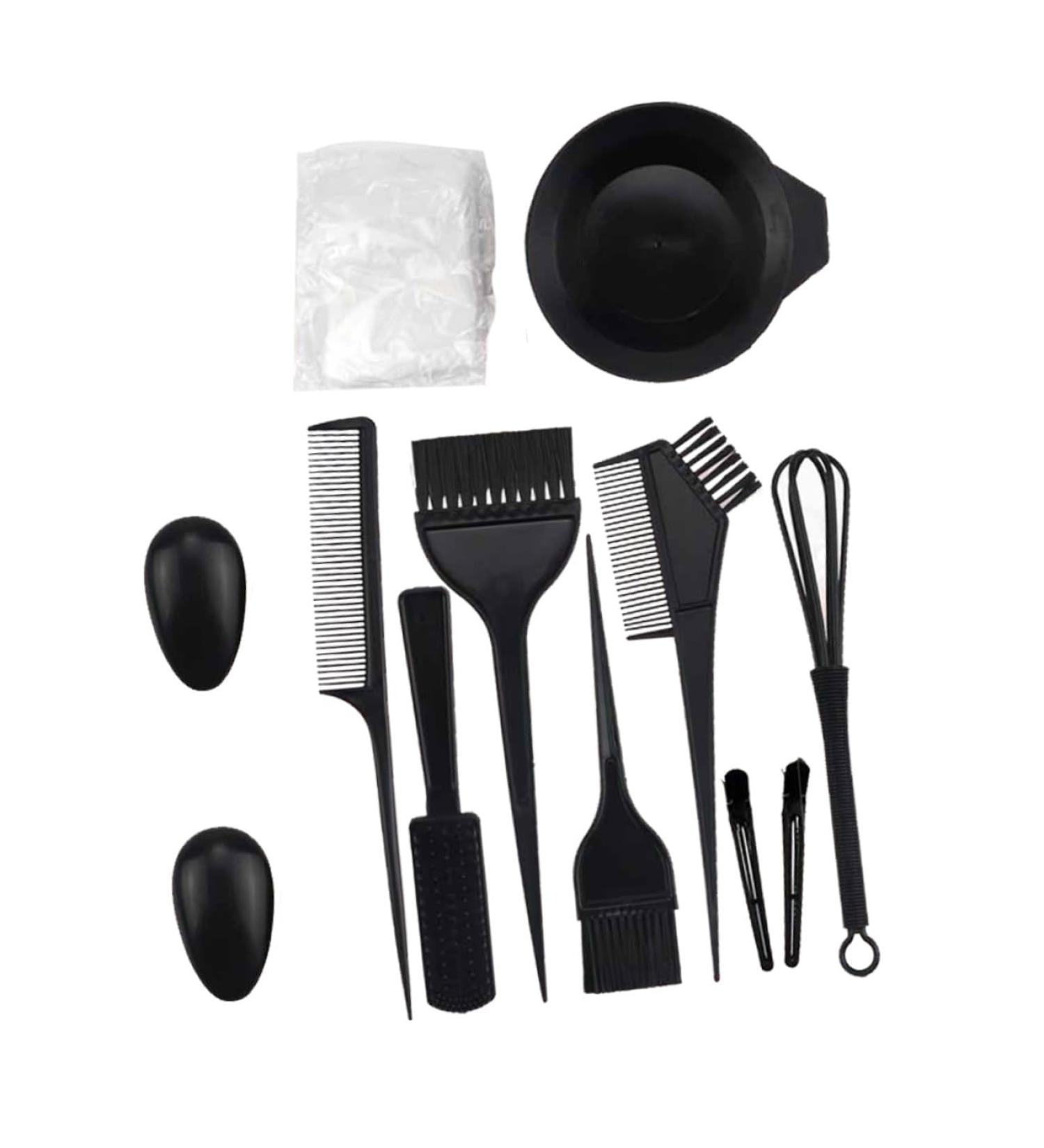 Kit de Coloration Cheveux Complet 12 Accessoires Bols Peignes Brosse Cache-Oreilles Mixeur pour Teinture Capillaire DIY la Maison ou Salon Usage D butant et Professionnel - Buy Online on GoSupps.com