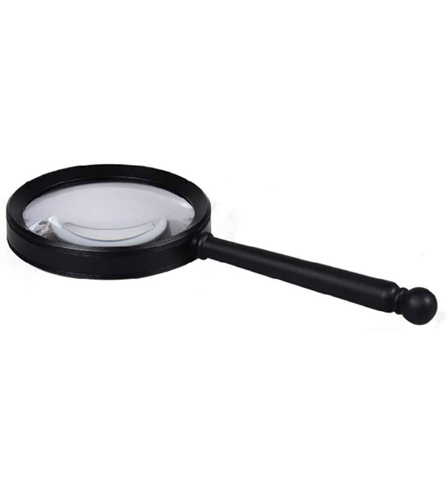Magnifying Glasses for Hobbies Reading Magnifier Authentic Metal Hand-held Magnifying Glass Reading Professional Optical White Glass HD Extended Mirror 3 Style Vision
