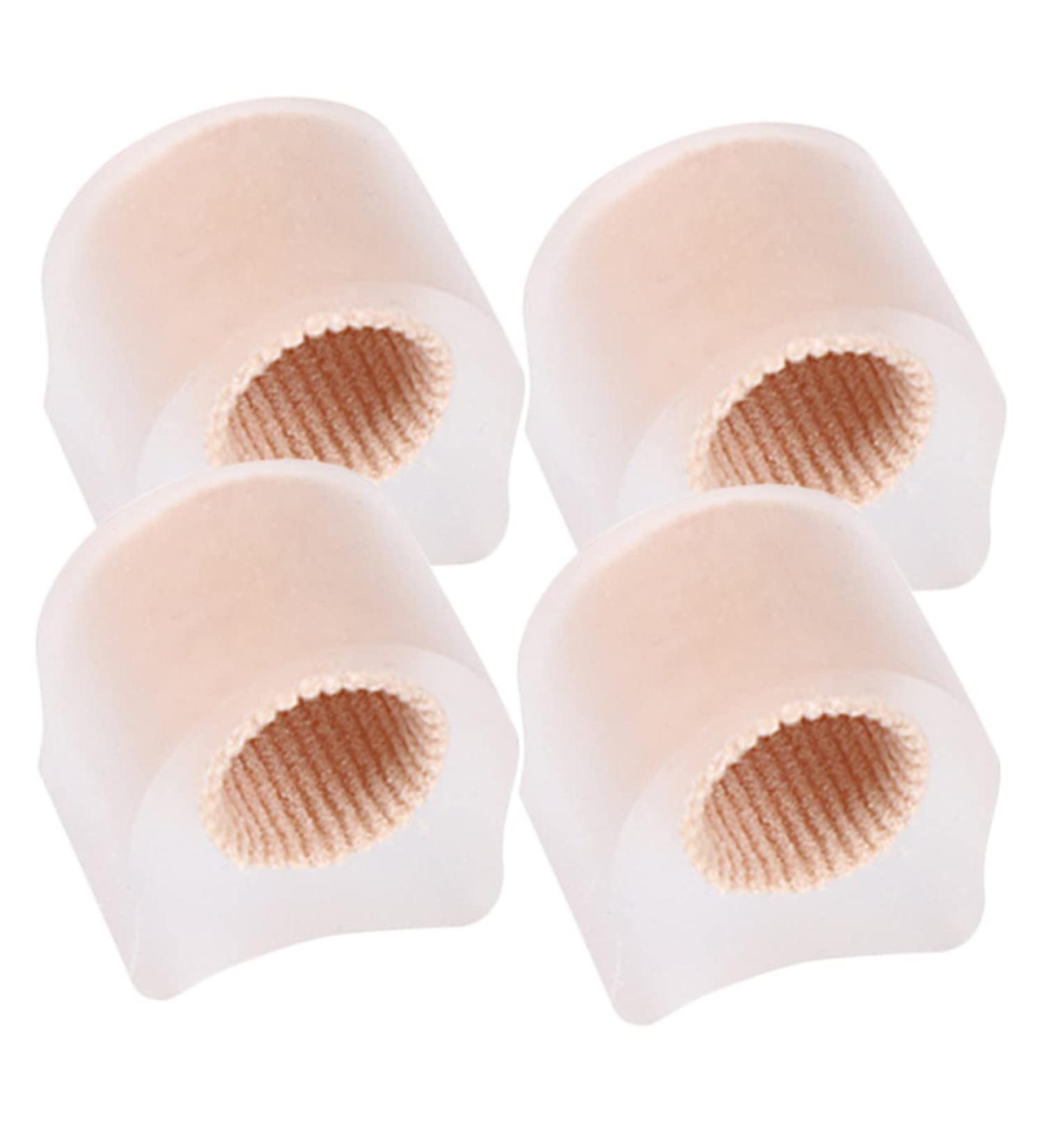 Unomor Silicone Toe Sleeves - 2 Pairs for Men | Toe Splitter & Bunion Guard Shield | Nylon Reusable Toe Spacers - Male | 2.7x2.2cm - Buy Online on GoSupps.com