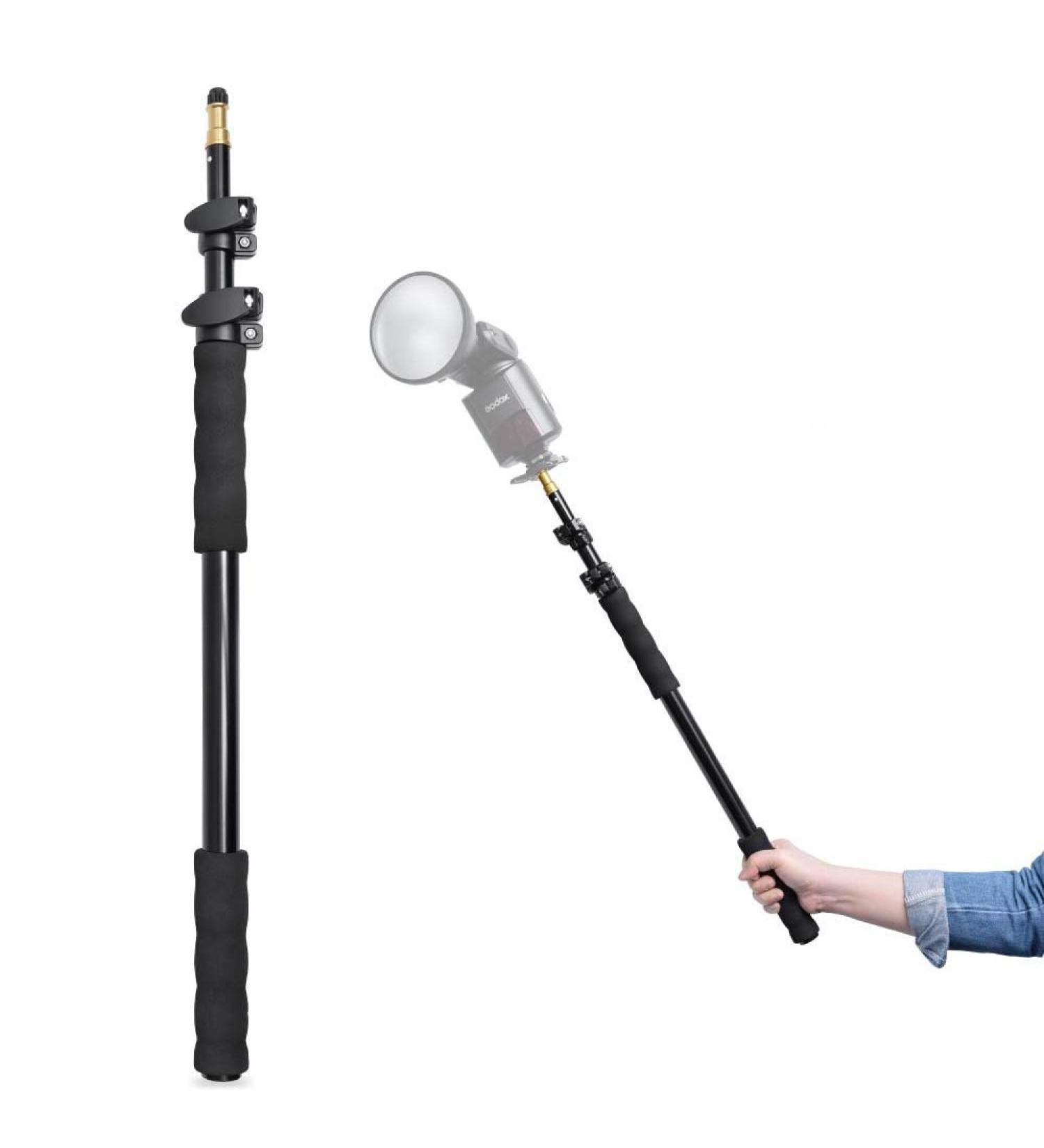 Fotoconic 62 158cm Portable Light Stand Pole for Studio LED Panel Speedlite - Telescoping Handheld Design - Buy Online on GoSupps.com