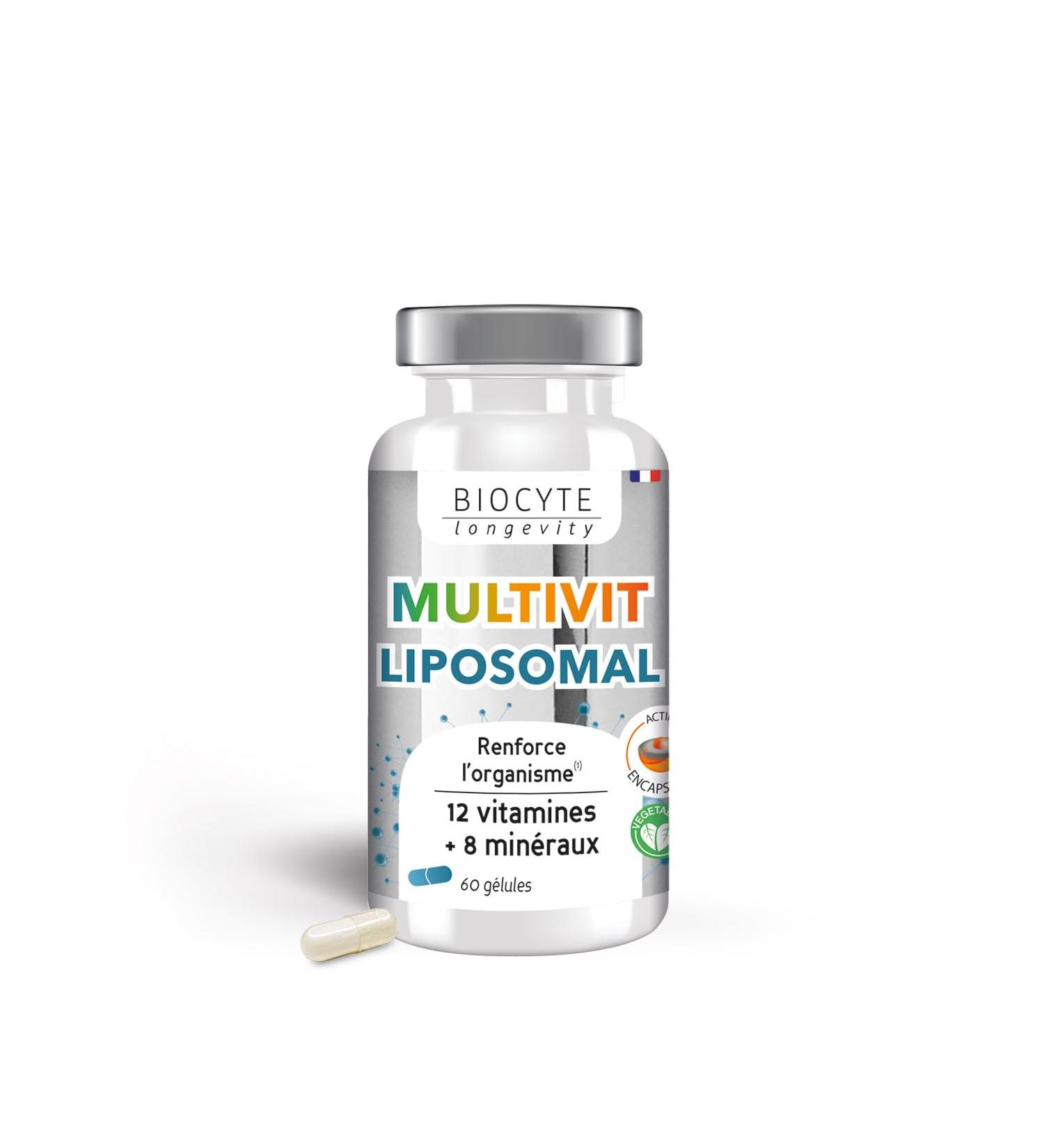 BIOCYTE Liposomal Multivitamins - Immune System Supplement - Vitamins Iron Zinc Copper Chromium - 60 Capsules - 30 Day Program - Buy Online on GoSupps.com