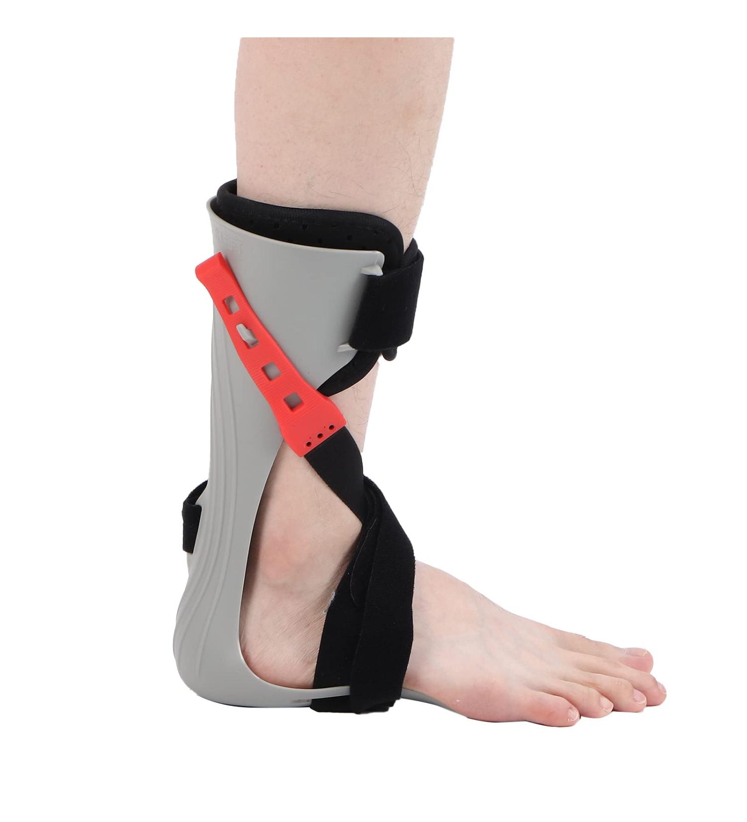 Ankle Support Drop Foot Brace - Unisex Foot Orthosis with Stable Fixed Strap Design for Left Foot | Compression Sleeve for Enhanced Stability - Buy Online on GoSupps.com
