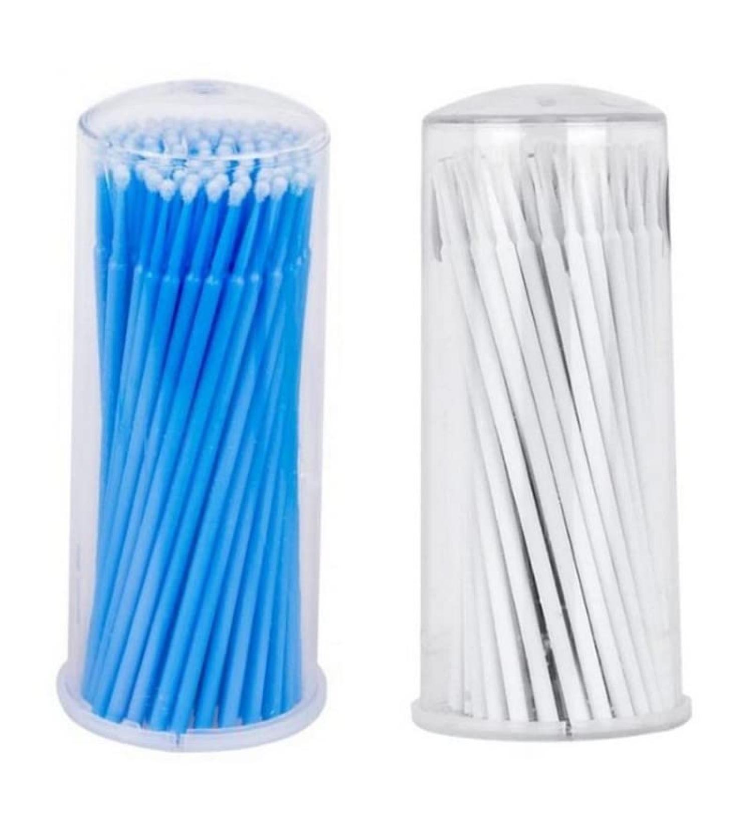 Microbrush Sticks - 100 Blue Paint Swabs & Cleaning Brushes for Precision Application | International Shipping - Buy Online on GoSupps.com