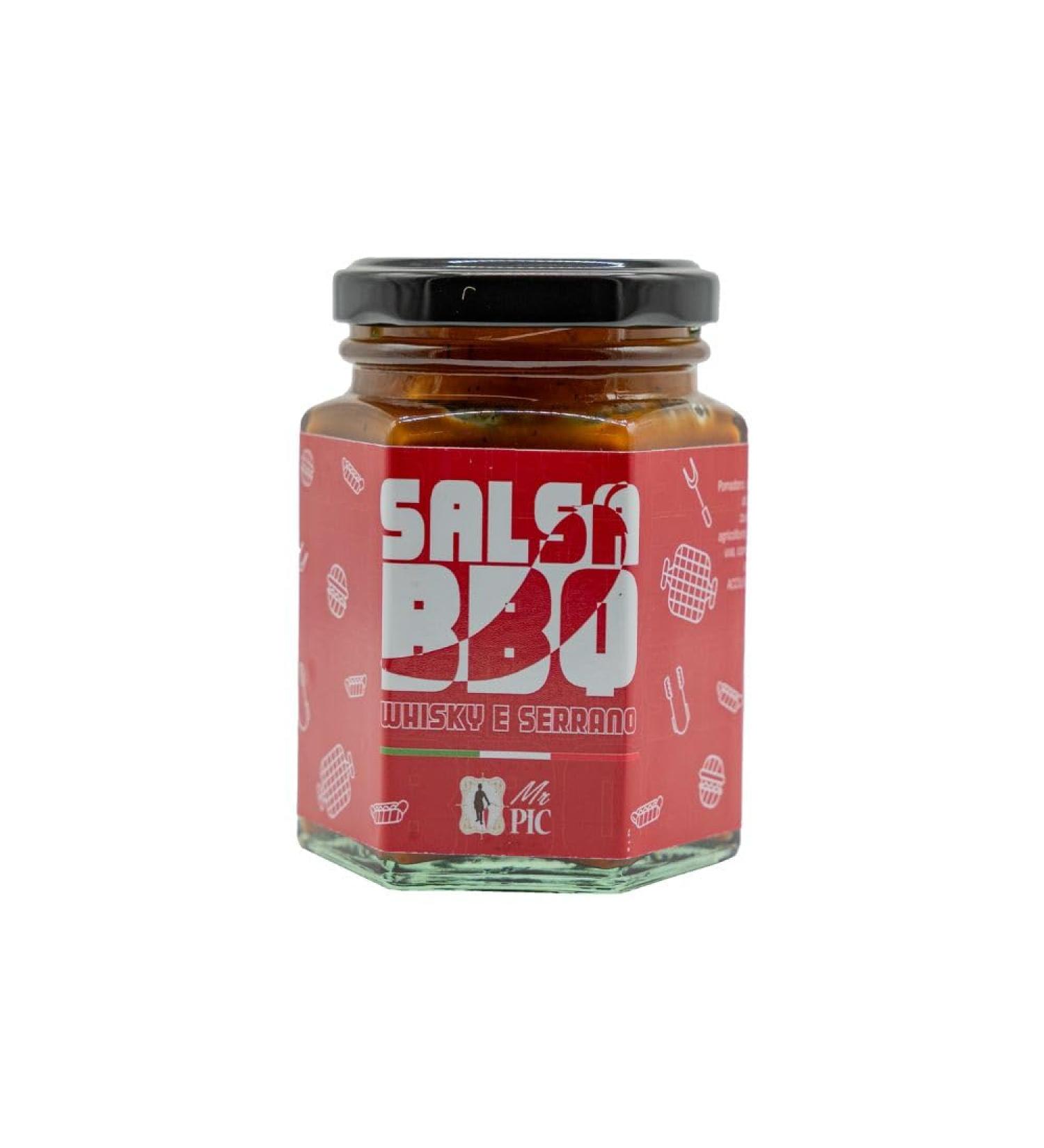 MR. PIC Whisky & Serrano BBQ Salsa (110 ml) - Mr PIC : High-quality Tuscan chili pepper - Carmazzi: Italy's largest range of hot products