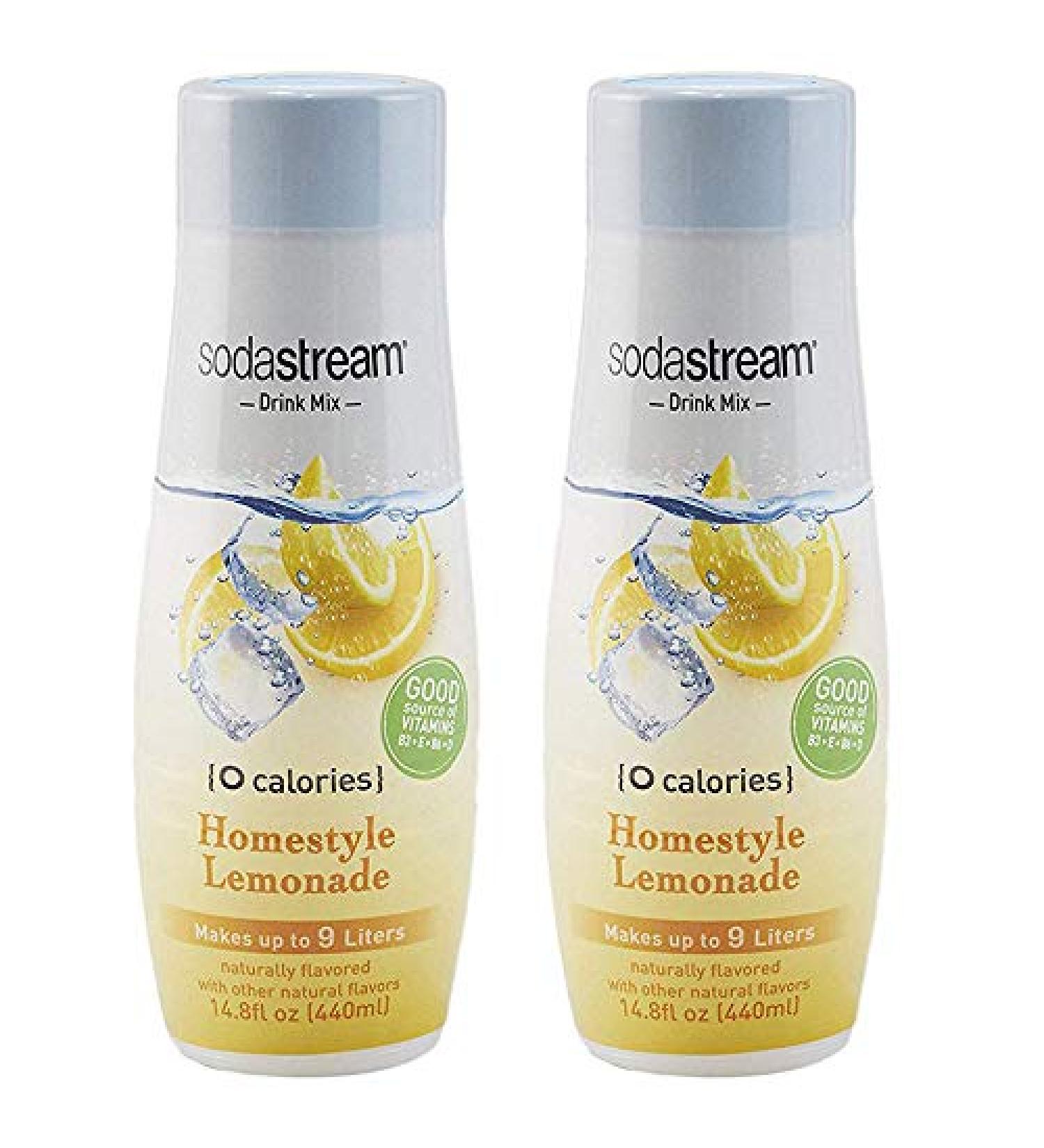 SodaStream Zero Lemonade Drink Mix 14.8 Fl. Oz - Pack of 2 | 29.6 Fl Oz Total - Buy Online on GoSupps.com