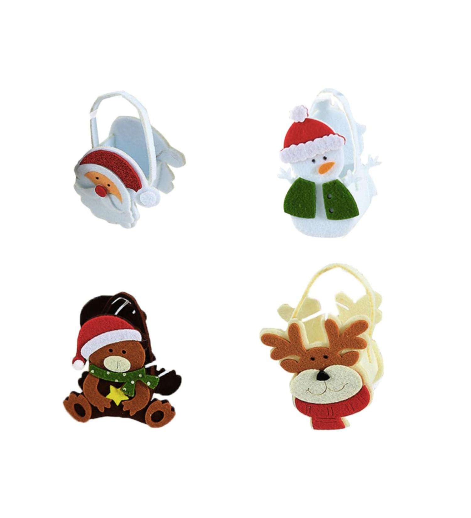 PRETYZOOM 4pcs Candy Bags Christmas Bags Pouches for Christmas Plush Candy Pouch Elder Apple Bag Elk - Buy Online on GoSupps.com