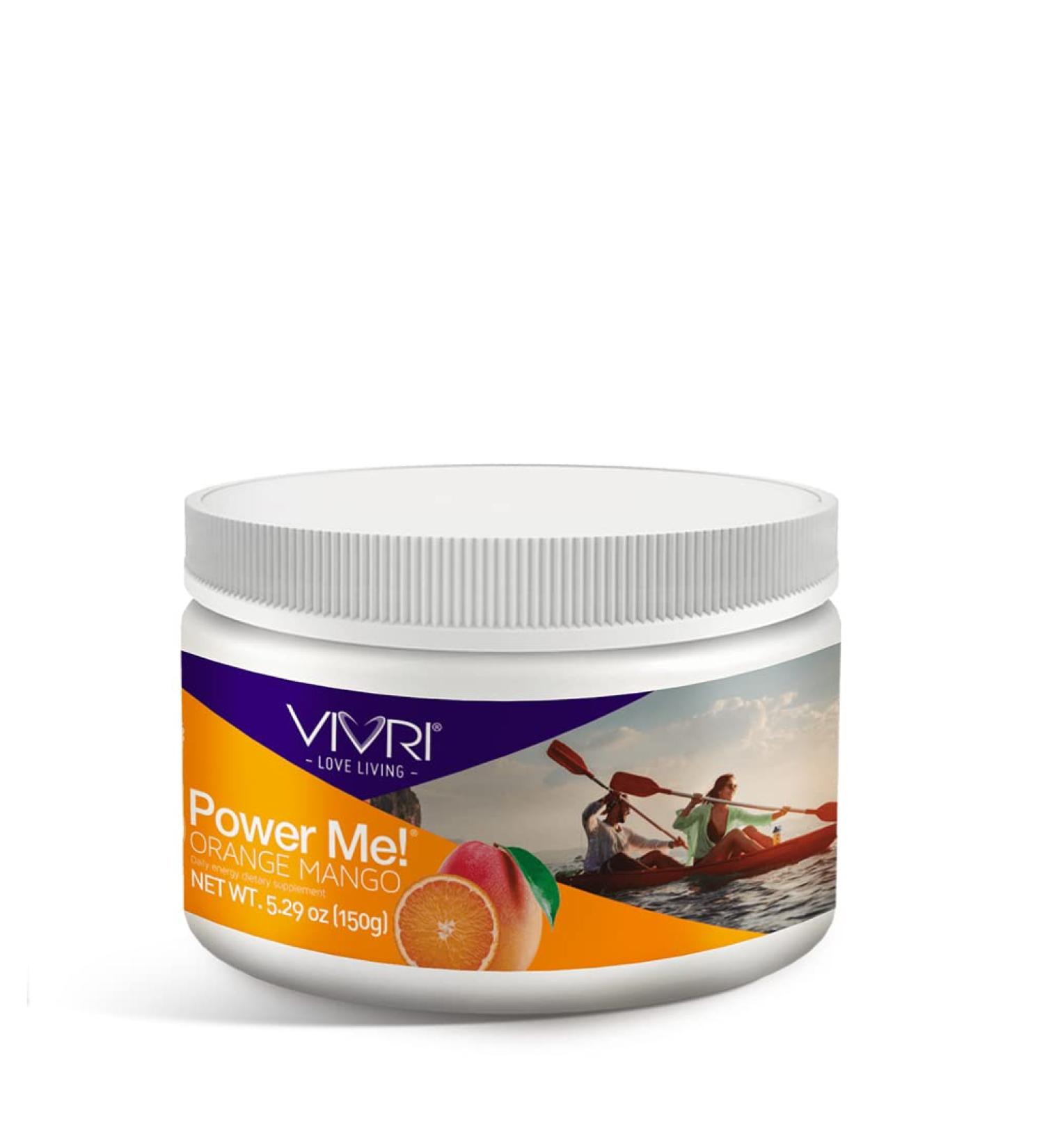 VIVRI Power Me! Orange Mango - 30 Servings | Low-Calorie Energy Drink Mix with Green Tea Guarana & B-Complex Vitamins for Metabolism Support - Buy Online on GoSupps.com