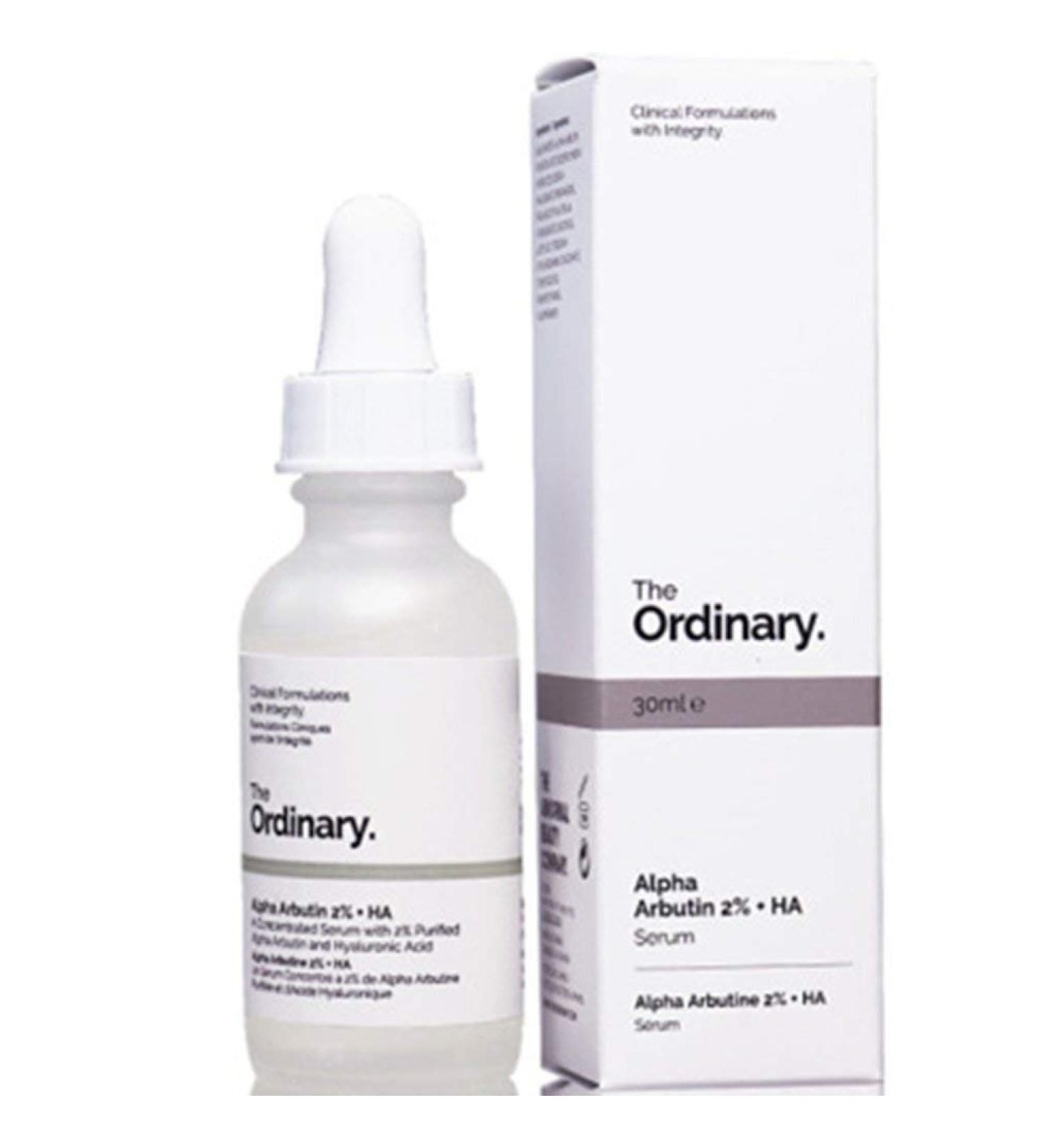 Alpha Arbutin 2% + Hyaluronic Acid Serum - 30ml | The Abnormal Beauty Company | Stain Resistant Skincare - Buy Online on GoSupps.com