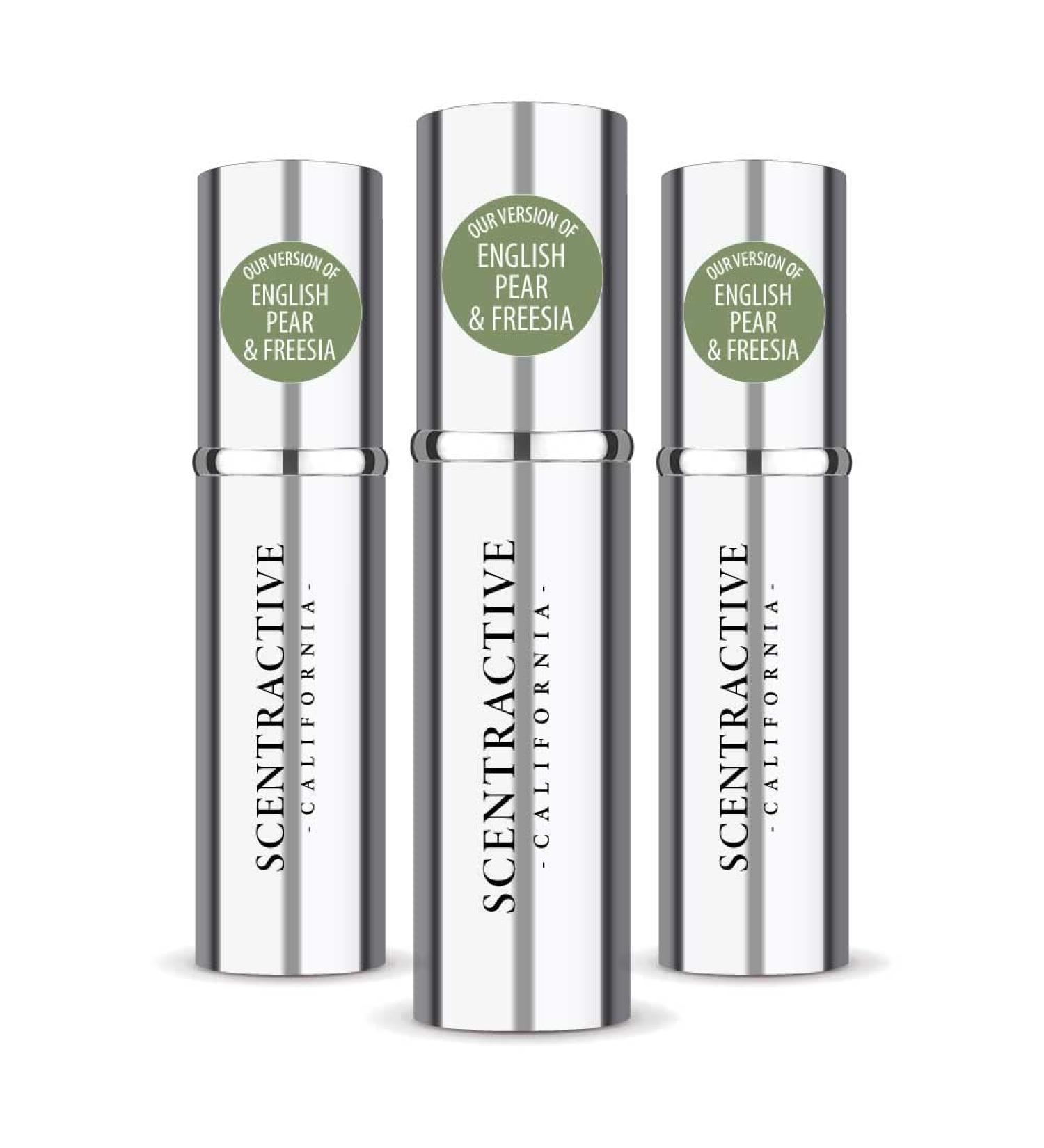CA Perfume Impression of J. Mlon English Pear & Freesia For Women & Men Replica Version Fragrance Dupes Concentrated Long Lasting Eau de Parfum Spray Refillable Atomizer Bottle 0.17 Fl Oz/5ml-X3 J. MLON ENGLISH PEAR & FREESIA IMPRESSION 0.51 Fl Oz (Pack o - Buy Online on GoSupps.com