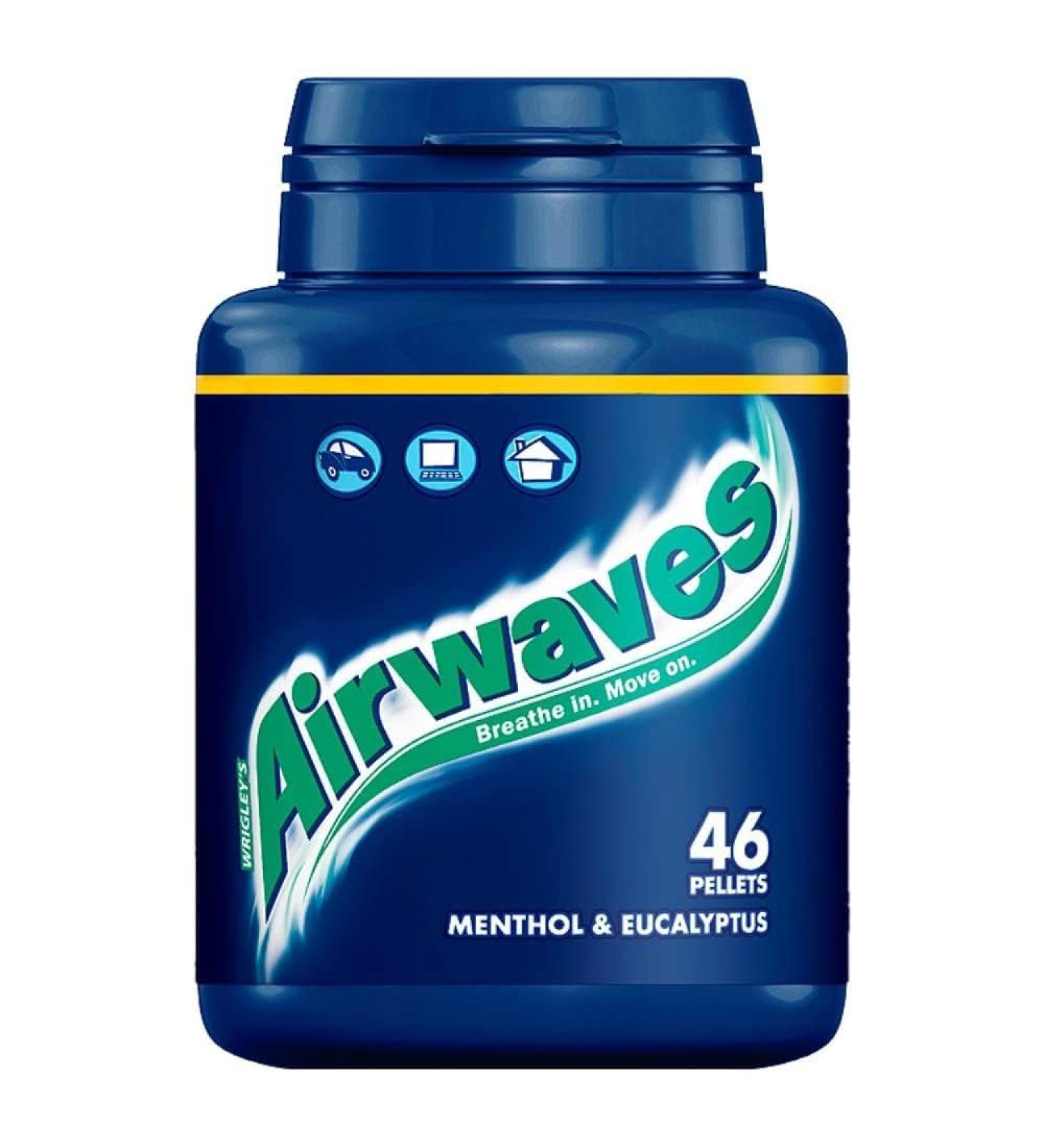 Wrigley's Airwaves Menthol & Eucalyptus 6x46 Pellets 64g The original strong taste experience with the refreshing airwaves menthol kick - Buy Online on GoSupps.com