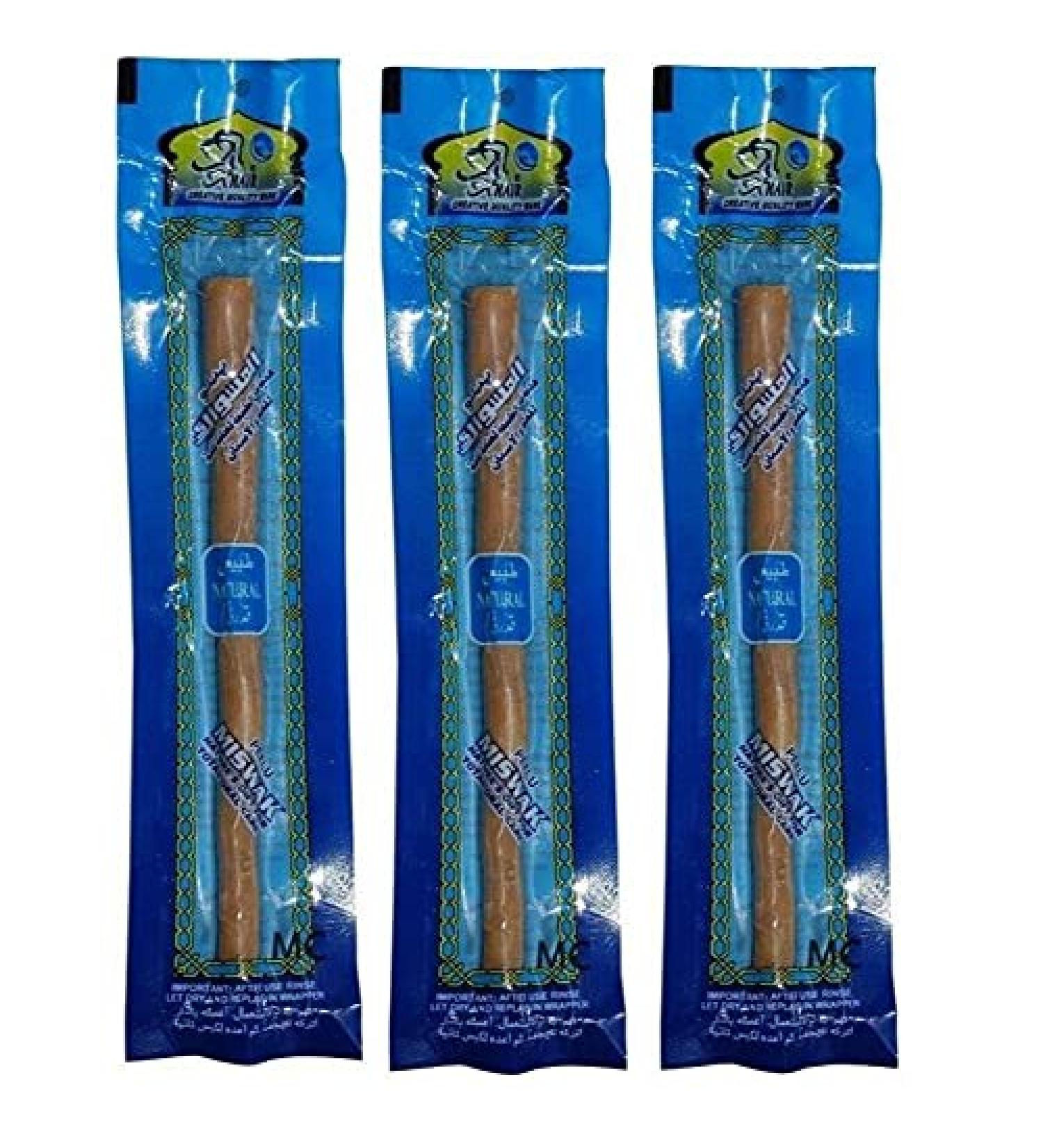 3X Miswak Miswaak Meswak Siwak Sewak Natural Toothbrush Peelu