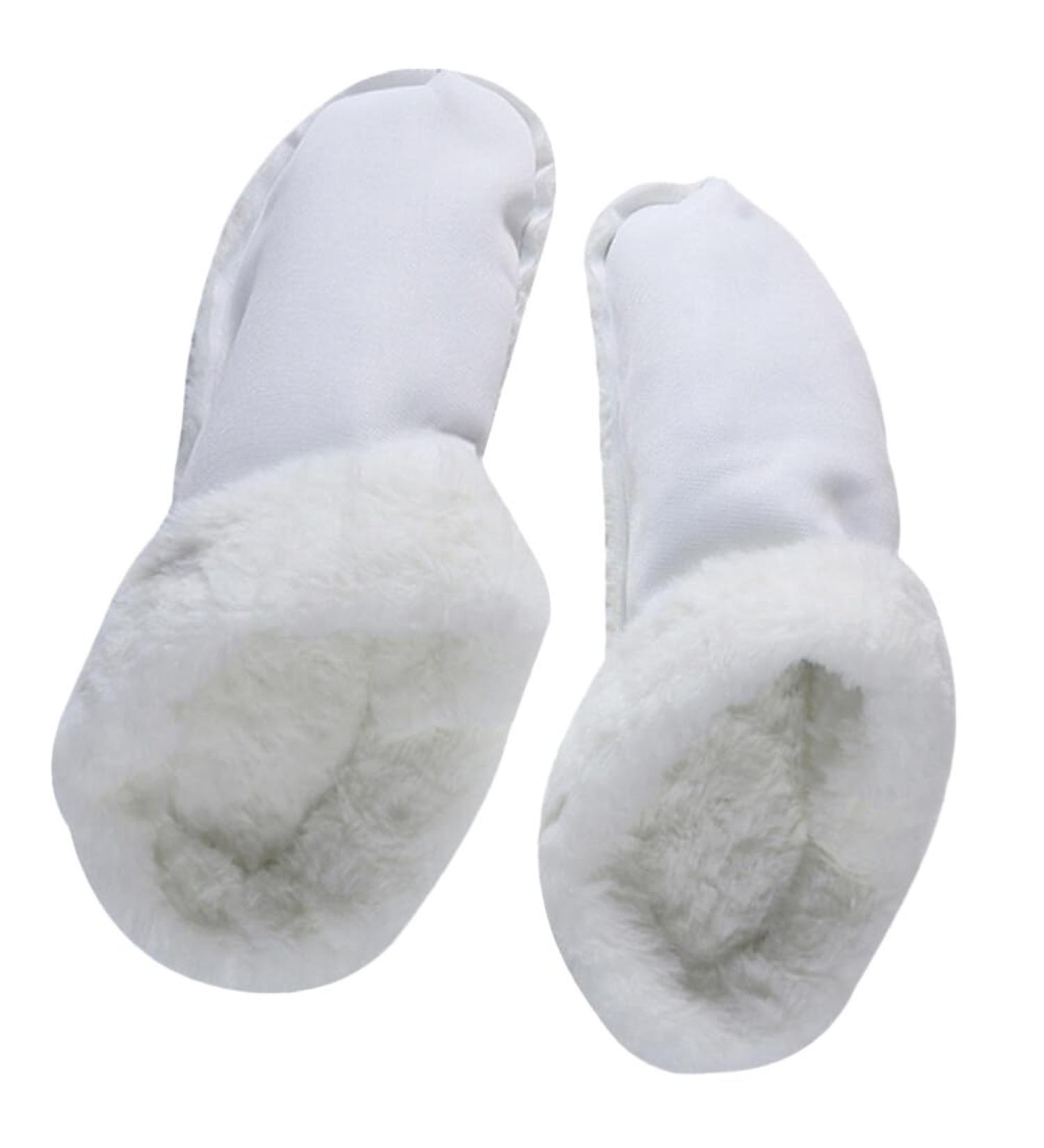 BESTOYARD Women's Fluffy Clog Slippers - Comfortable Wool Insoles for Sandals & Shoes - Slip-On Panel Inserts in White - Buy Online on GoSupps.com