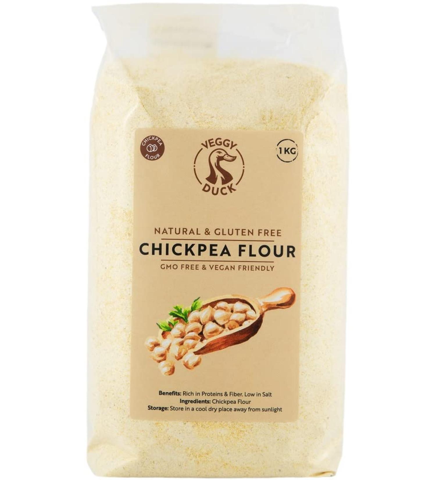 Veggy Duck - Chickpea Flour (1kg) - Gluten Free | Non-GMO | Vegan - Buy Online on GoSupps.com