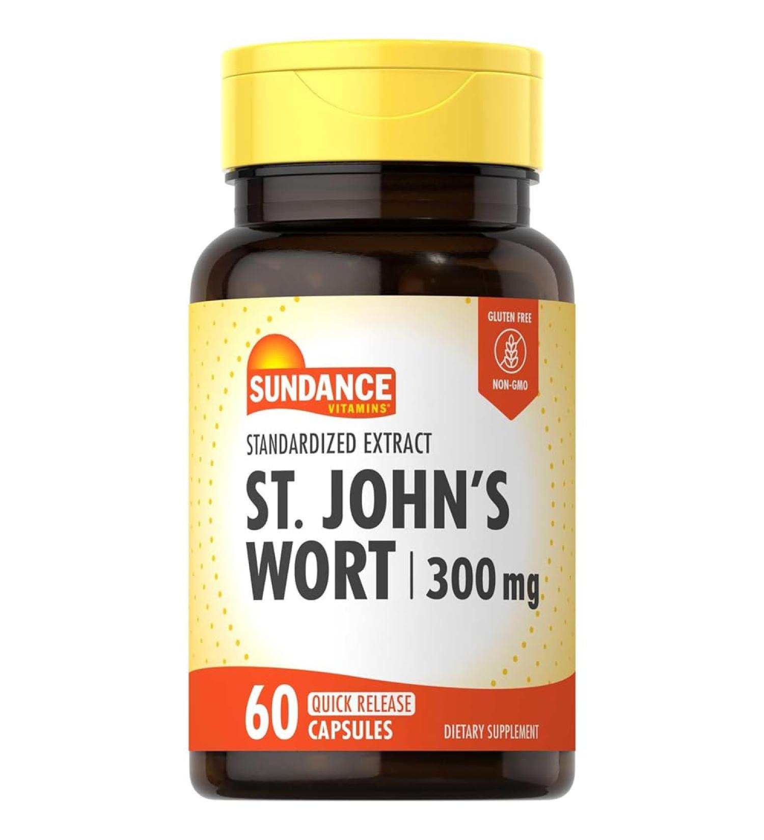 Sundance Vitamins St. John's Wort 300 mg - 60 Capsules Pack of 2 - Buy Online on GoSupps.com