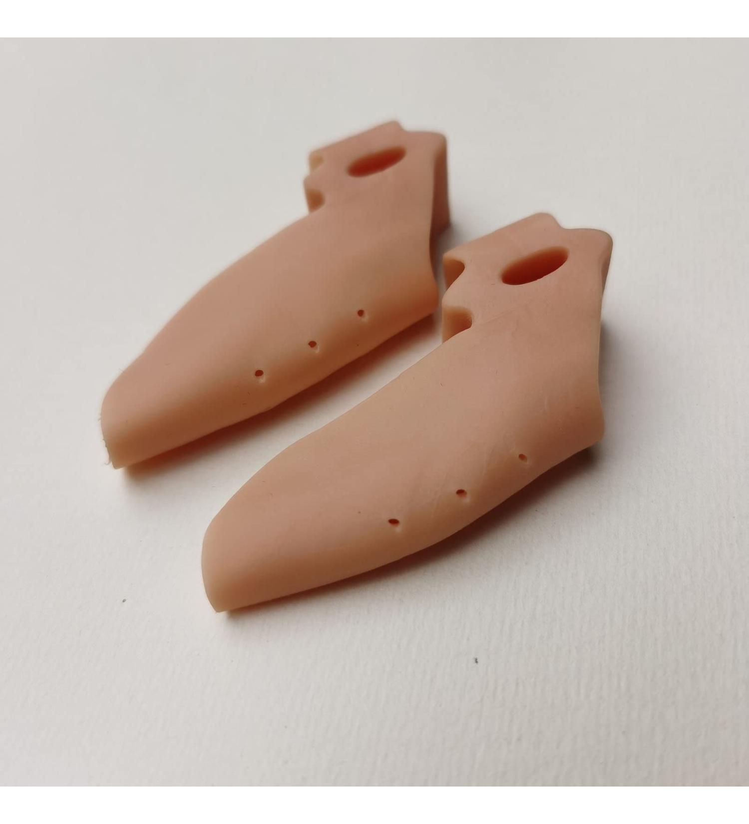 ALINZO Gel Toe Separators 2pc - Orthopedic Bunion Corrector & Big Toe Straightener for Hallux Valgus - Bunion Splint for Women & Men (Flesh) - Buy Online on GoSupps.com