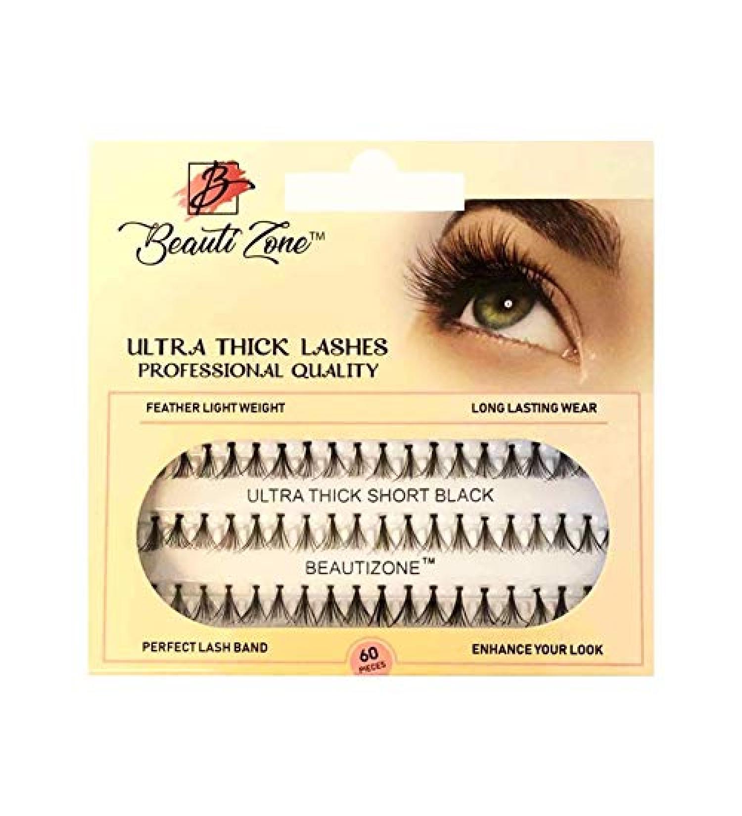 Ultra Thick Individual Eyelash Cluster Eyelashes False Lashes Knotted Lash Extensions (SHORT 8MM) - Buy Online on GoSupps.com