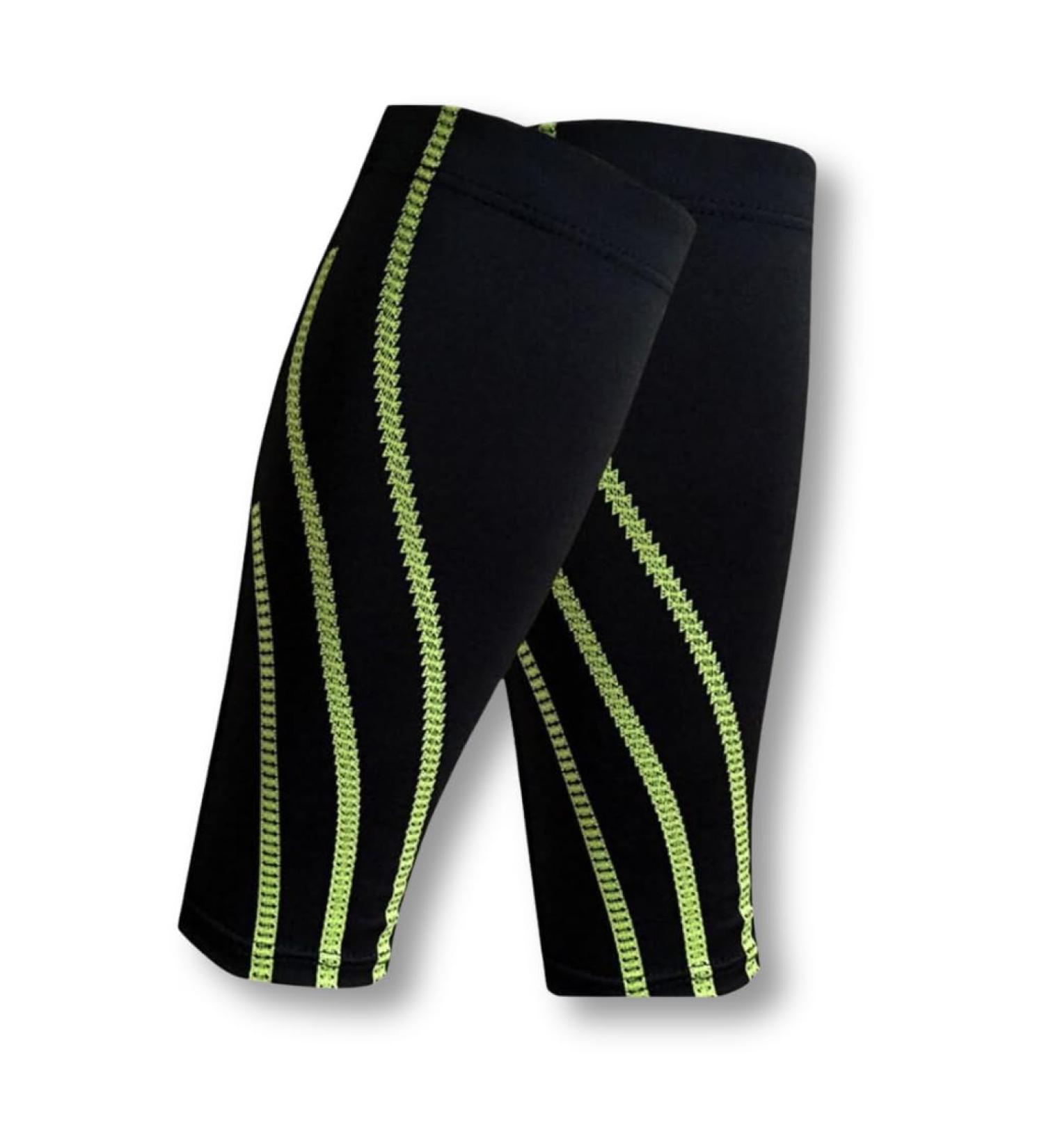Gemx Calf Compression Sleeve (1 Pair) - Shin Splints Support for Running & Cycling - XL - Black - Buy Online on GoSupps.com