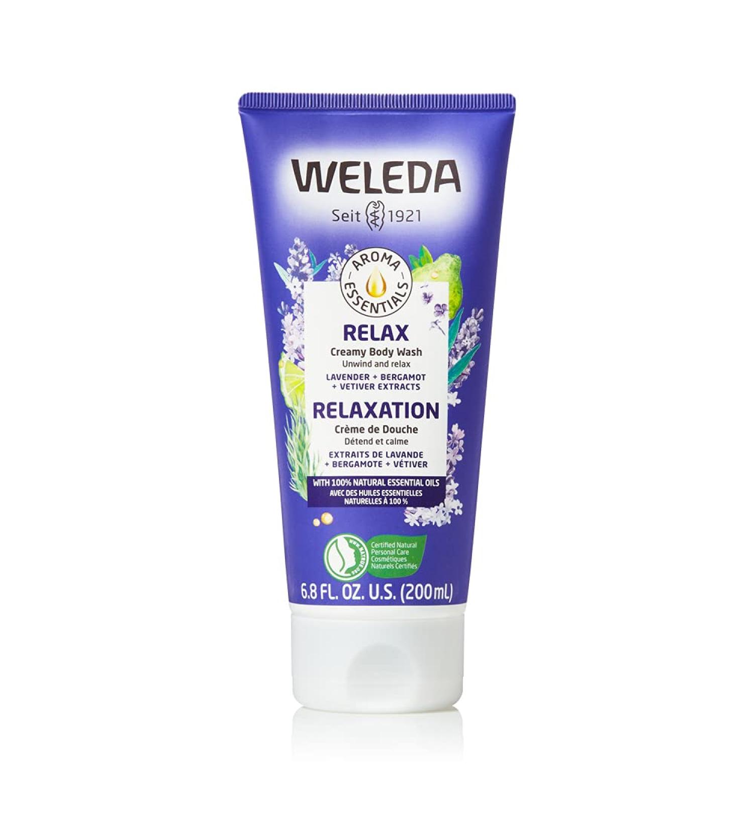 Weleda Relax Creamy Body Wash - Lavender & Bergamot Cleanser, 6.8 Fl Oz - Buy Online on GoSupps.com