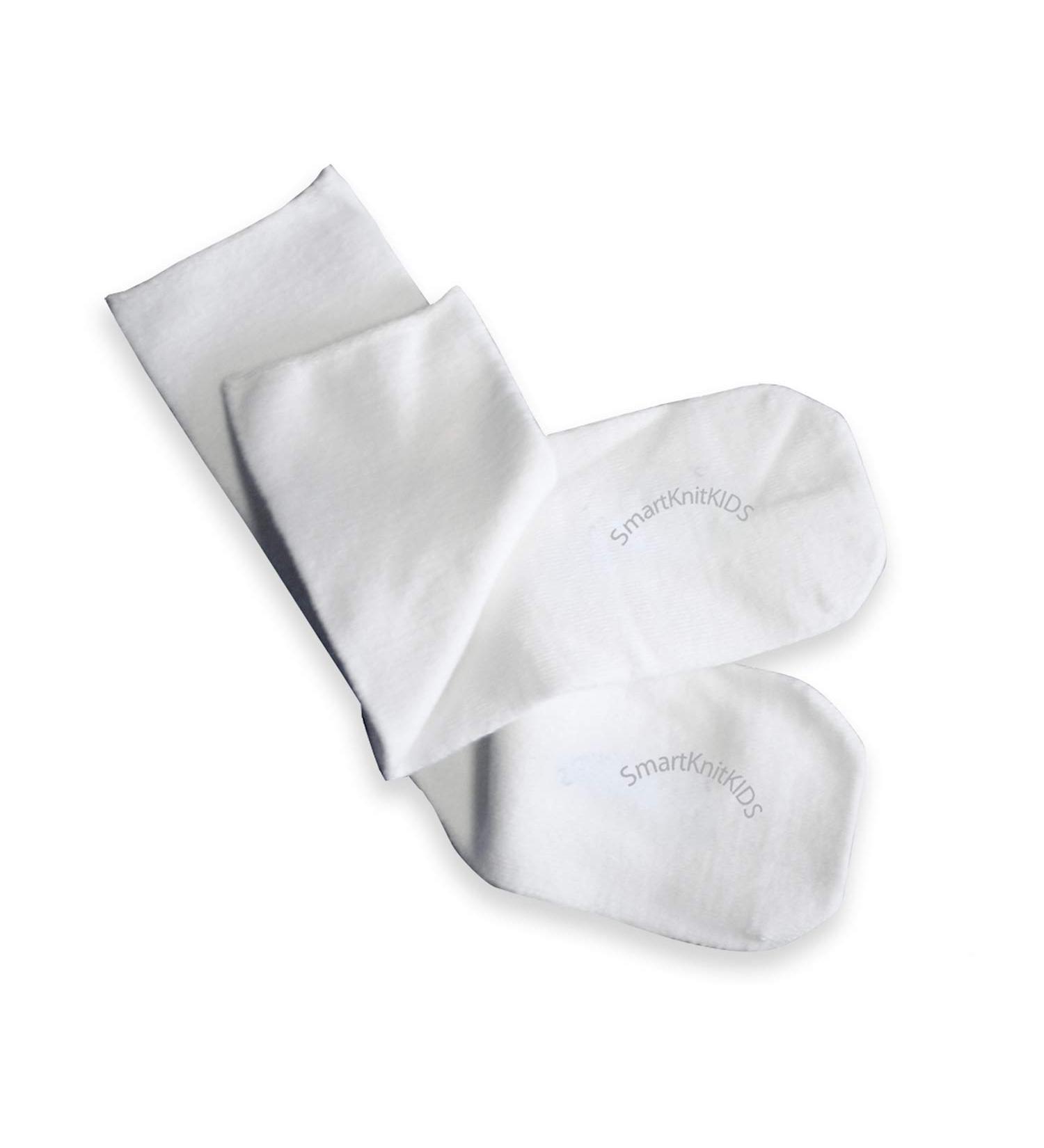SmartKnitKIDS Seamless Sensitivity Socks - White Large | Made in USA - Buy Online on GoSupps.com