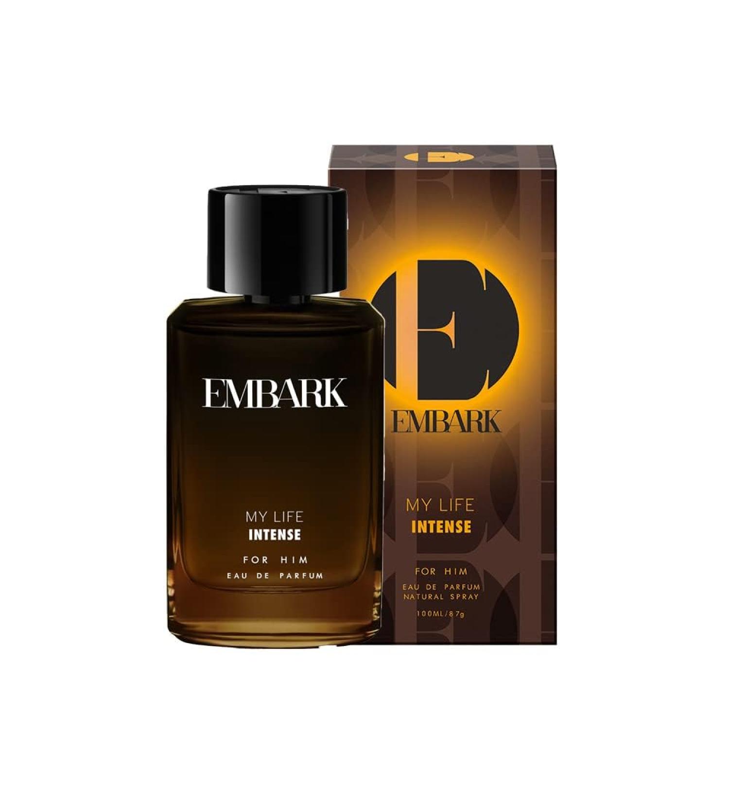 EM'BARK My Life Intense Perfume for Men | Premium Eau de Parfum | Woody and Oriental Fragrance | 100ml (3.4 Fl Oz) - Buy Online on GoSupps.com