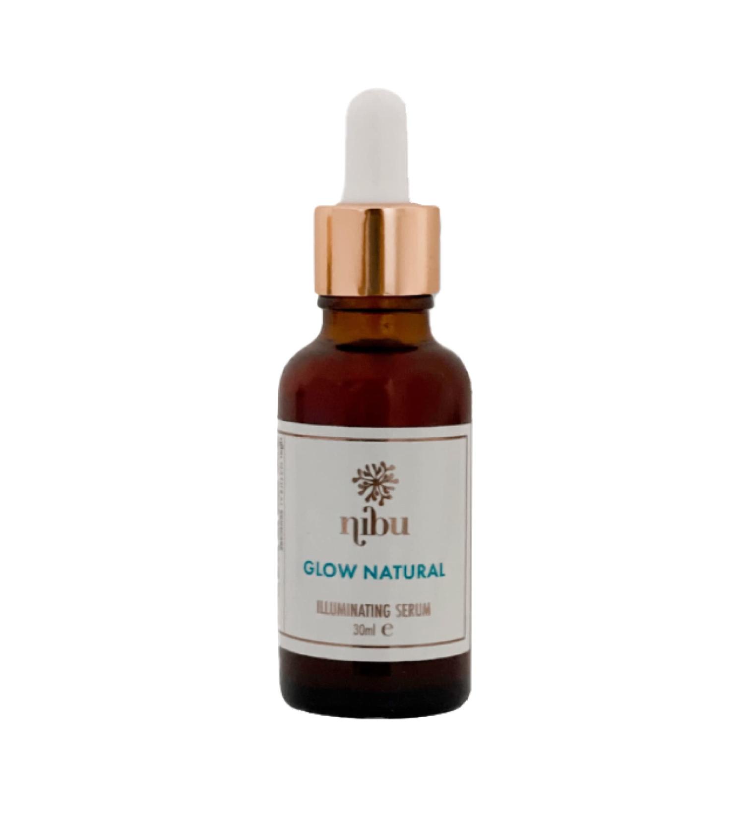  Nibu Glow Natural Serum 30ml Anti-aging anti-wrinkle reduces hyperpigmentation hydrating brightening and illuminating Organic face serum for men and women - Buy Online on GoSupps.com